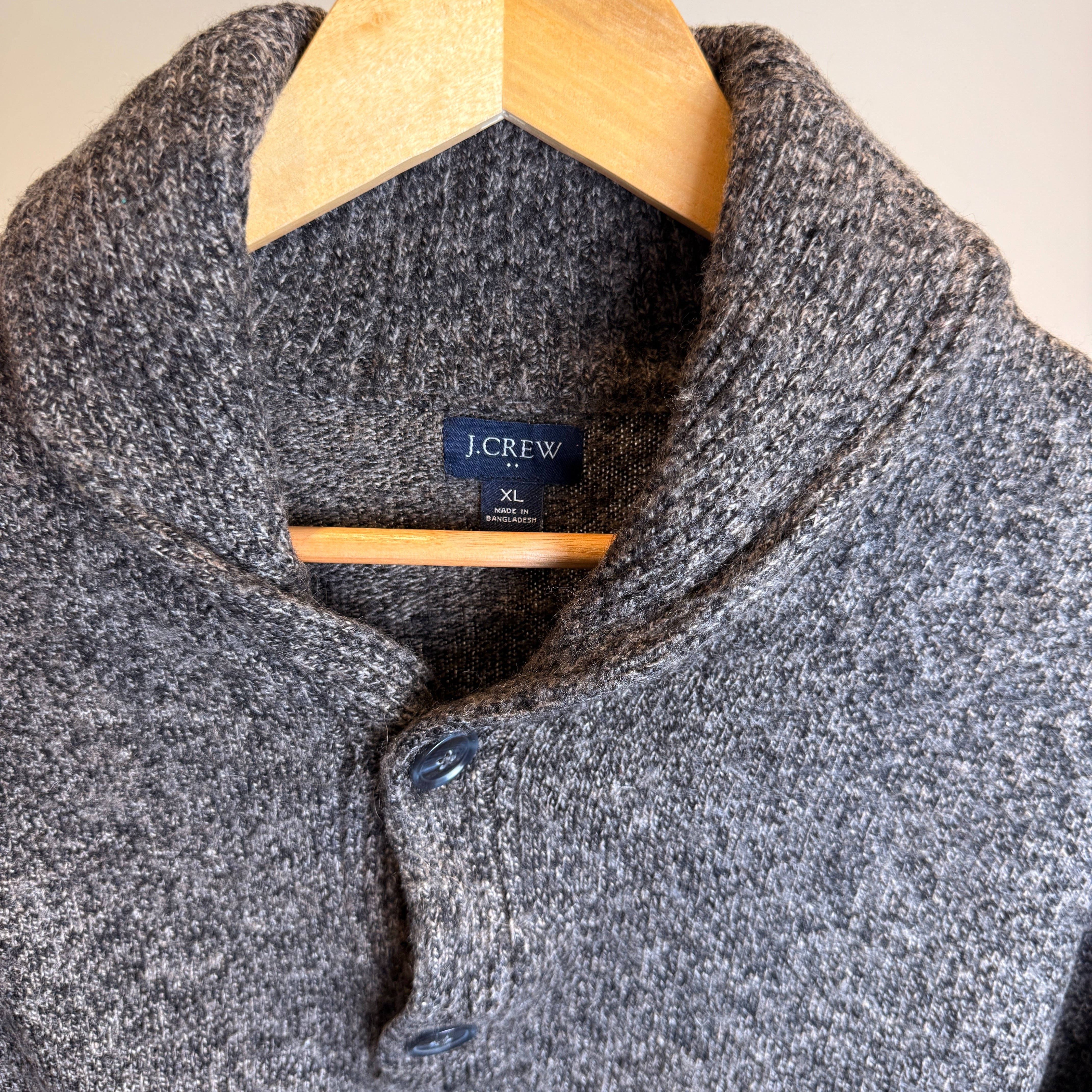 J.Crew Men’s Lamb Wool Blend 1/4 button Pullover – P646
