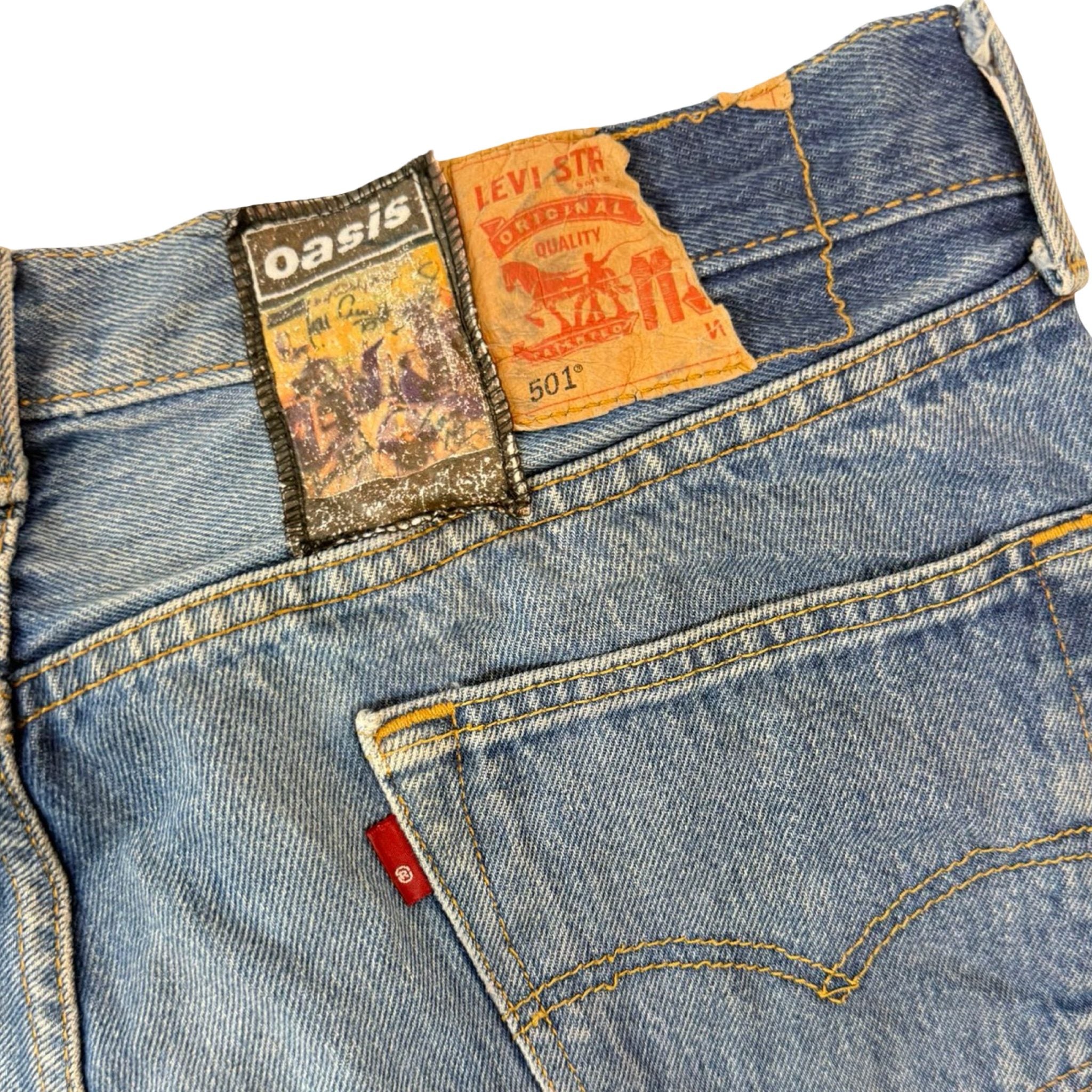 Levi's 501 Custom Oasis Patched Jeans