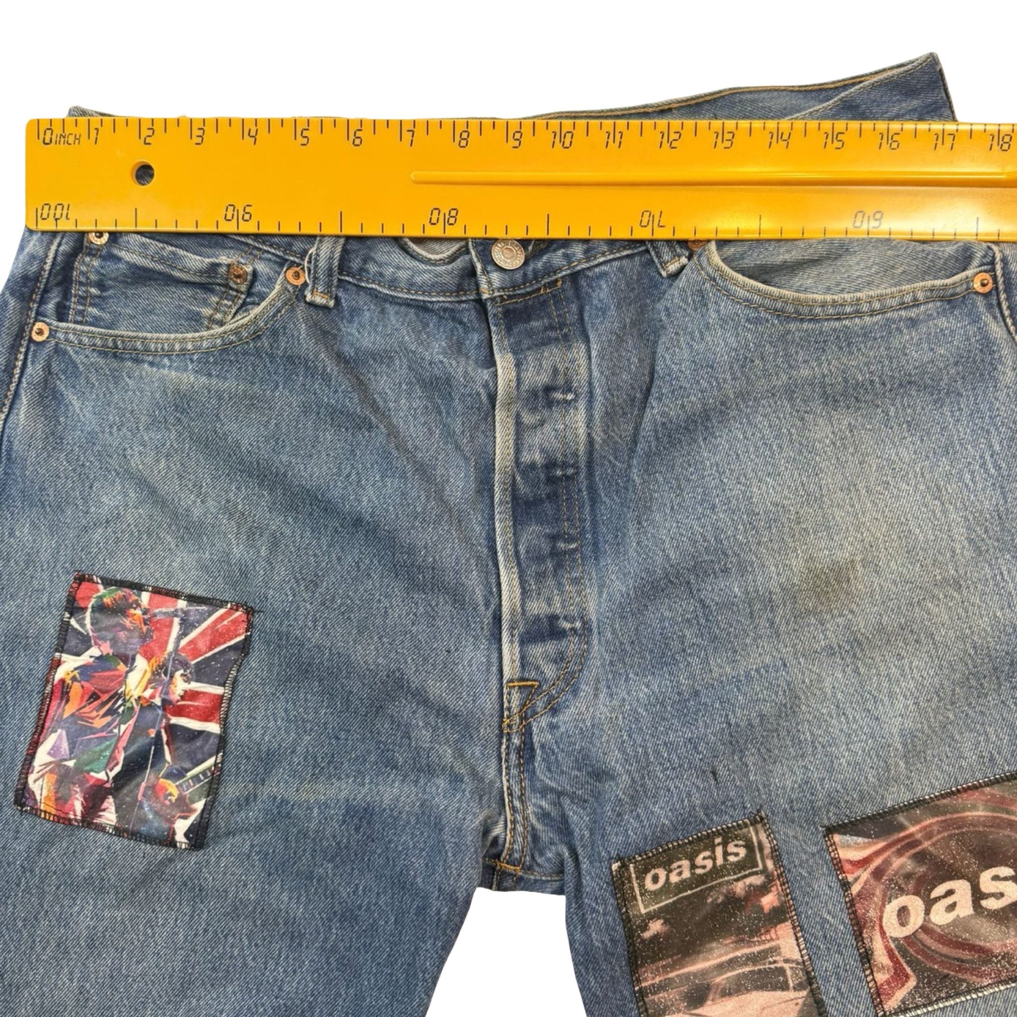 Levi's 501 Custom Oasis Patched Jeans
