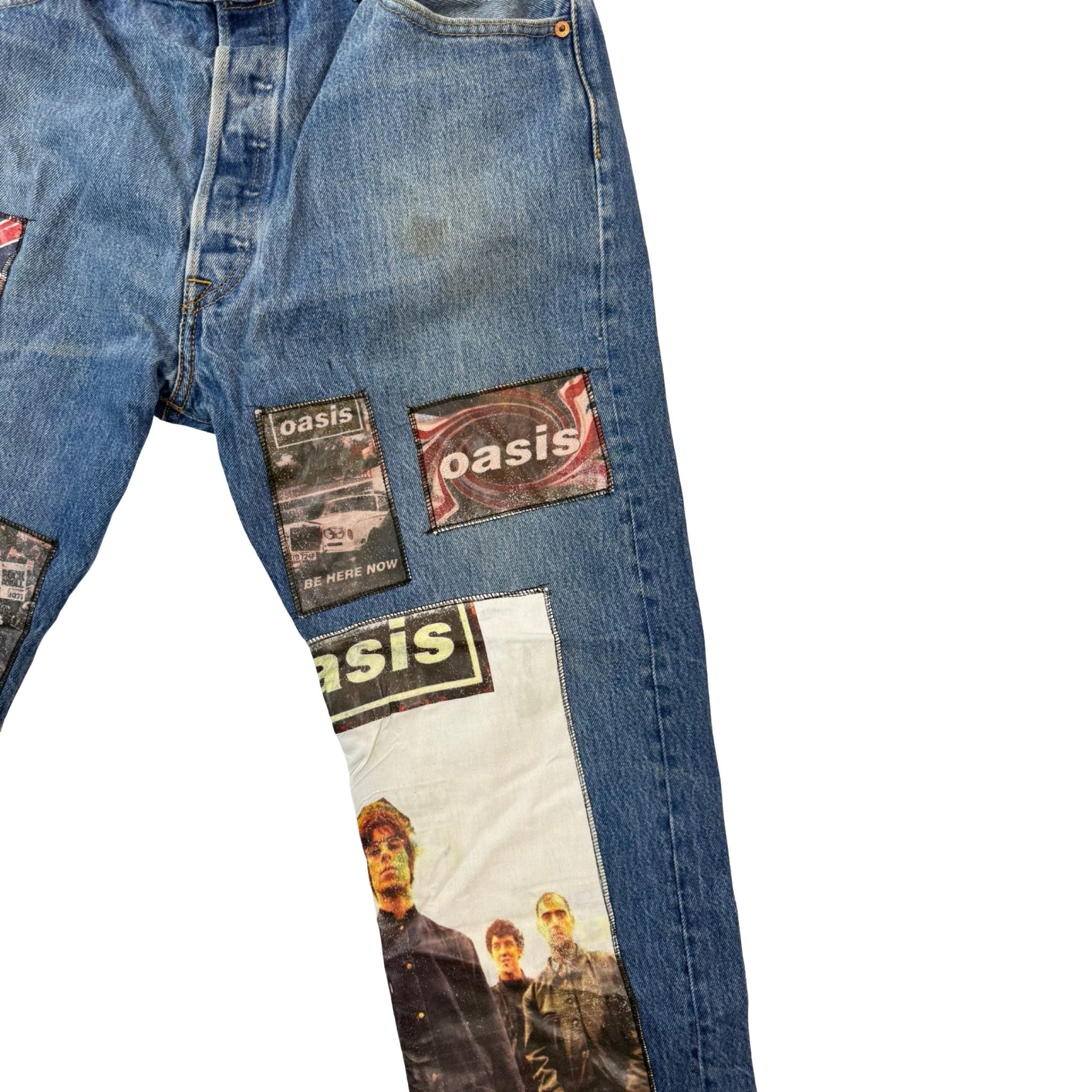 Levi's 501 Custom Oasis Patched Jeans