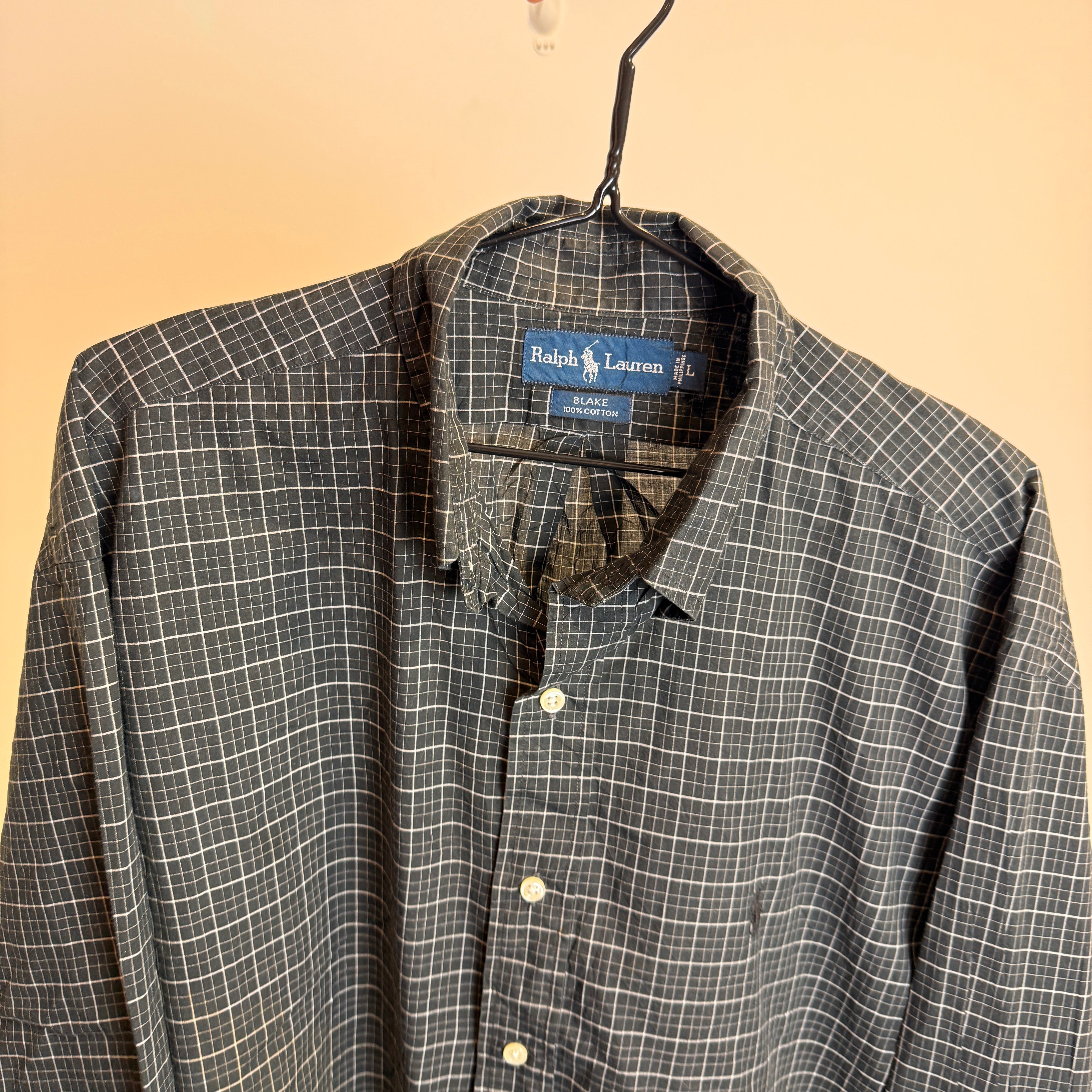 Ralph Lauren Men’s Blake Fit Grid Pattern Shirt – P658