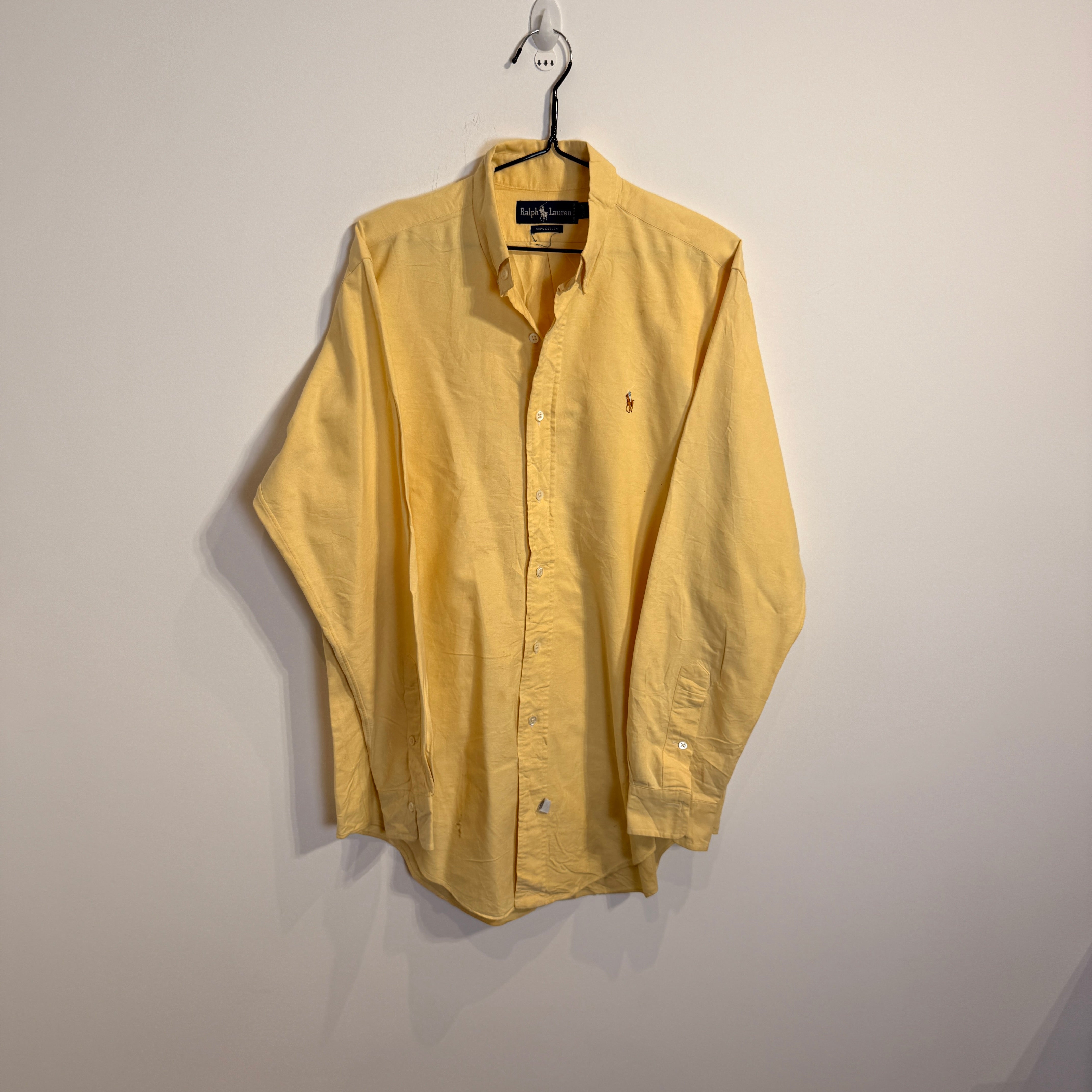 Ralph Lauren Men’s Yellow Cotton Shirt – P659