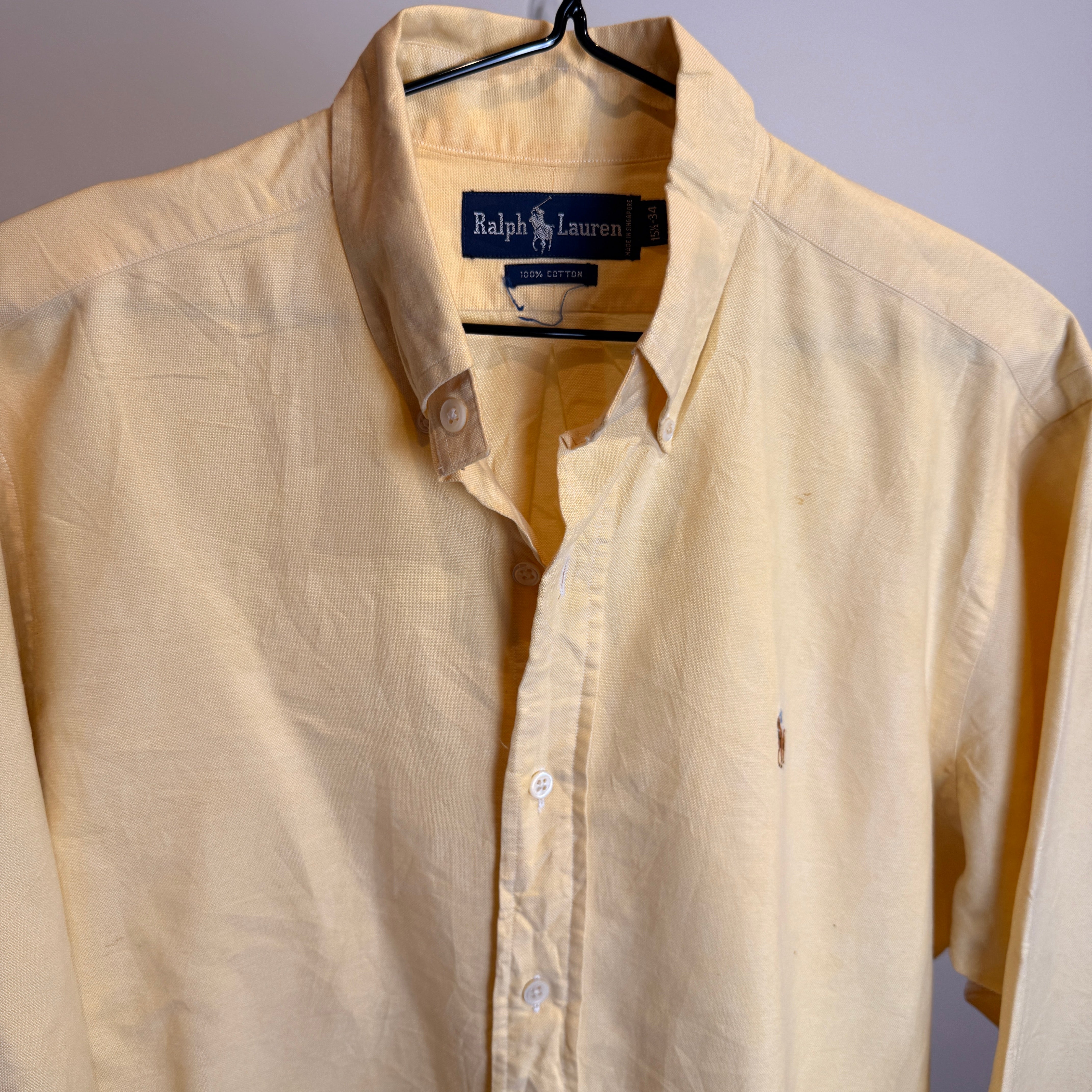 Ralph Lauren Men’s Yellow Cotton Shirt – P659