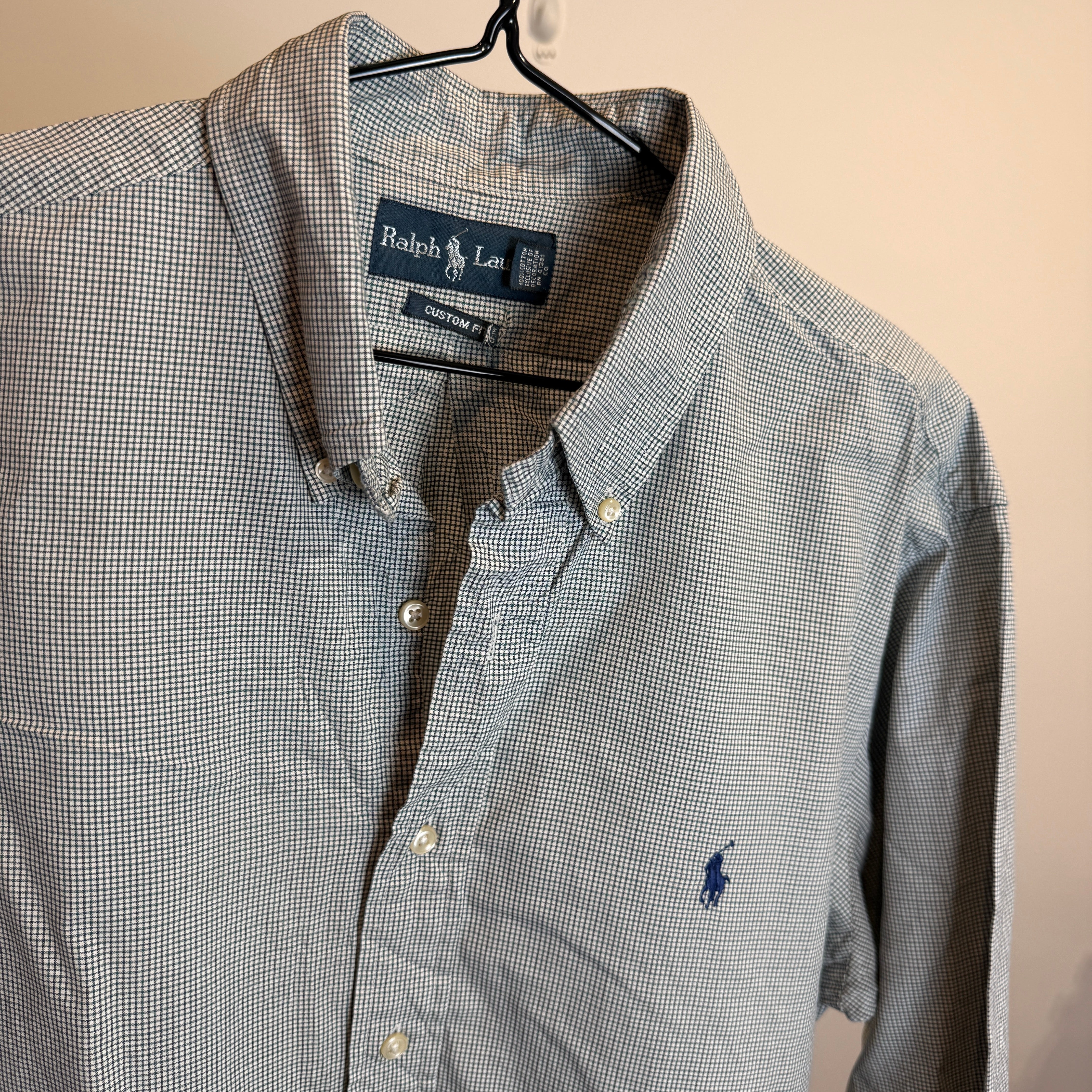 Ralph Lauren Kids Custom Fit Grid Pattern Oxford Shirt – P661