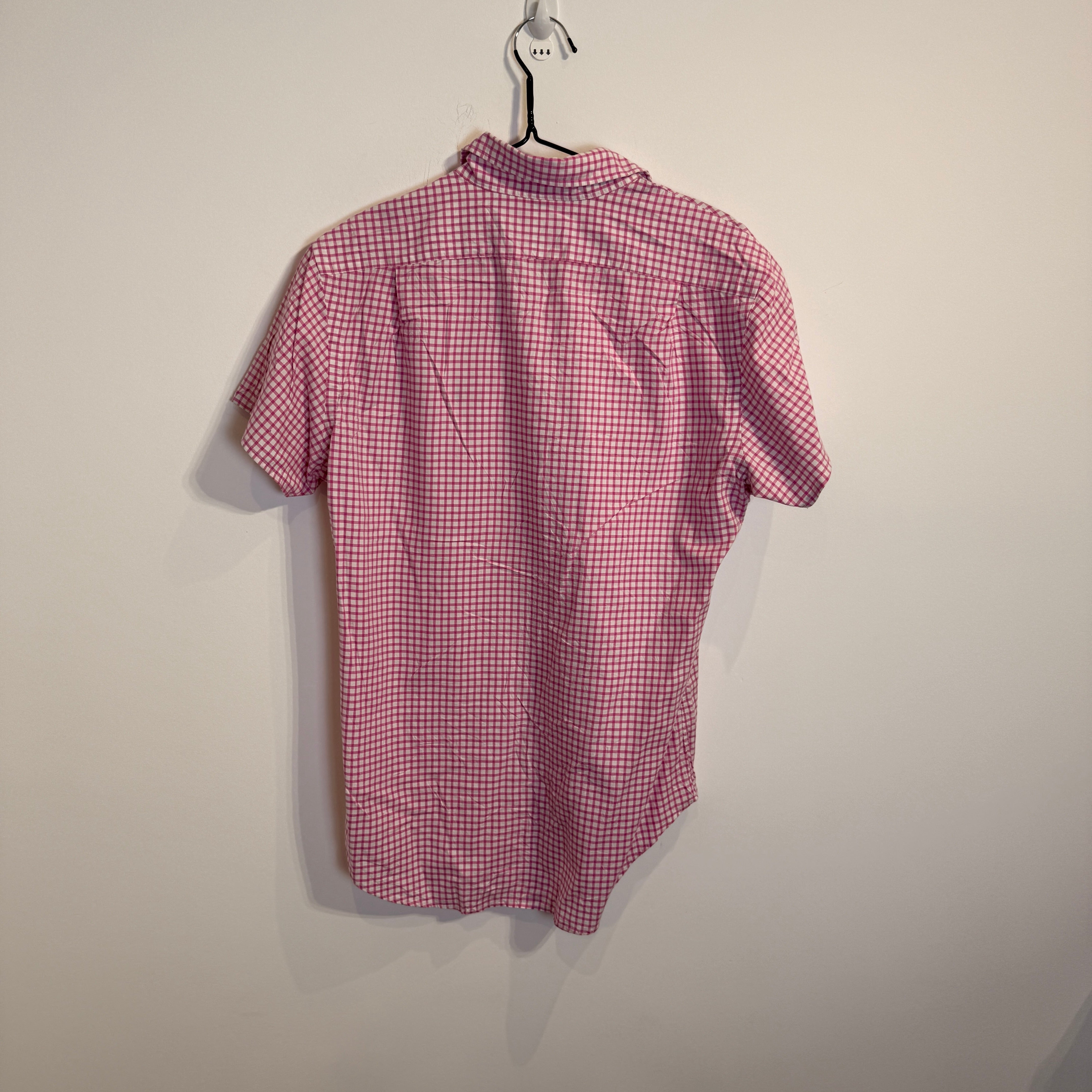 Ralph Lauren Men’s Pink Plaid Short Sleeve Shirt – P663