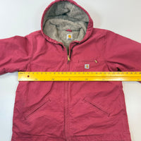 Carhartt Pink Sherpa-Lined Hooded Jacket