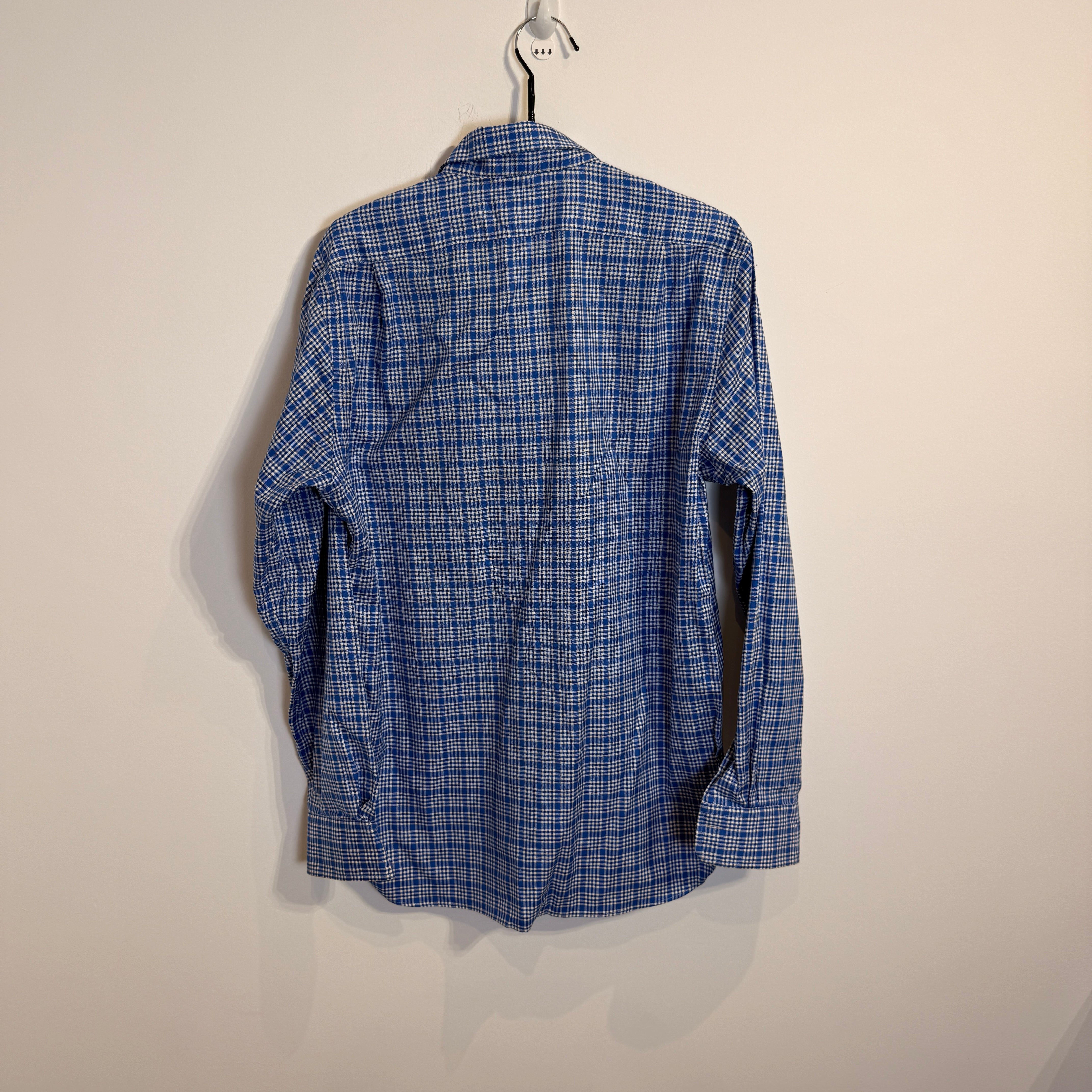 Ralph Lauren Men’s Jacquard Blue Plaid Shirt – P664