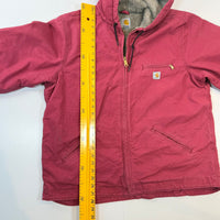 Carhartt Pink Sherpa-Lined Hooded Jacket