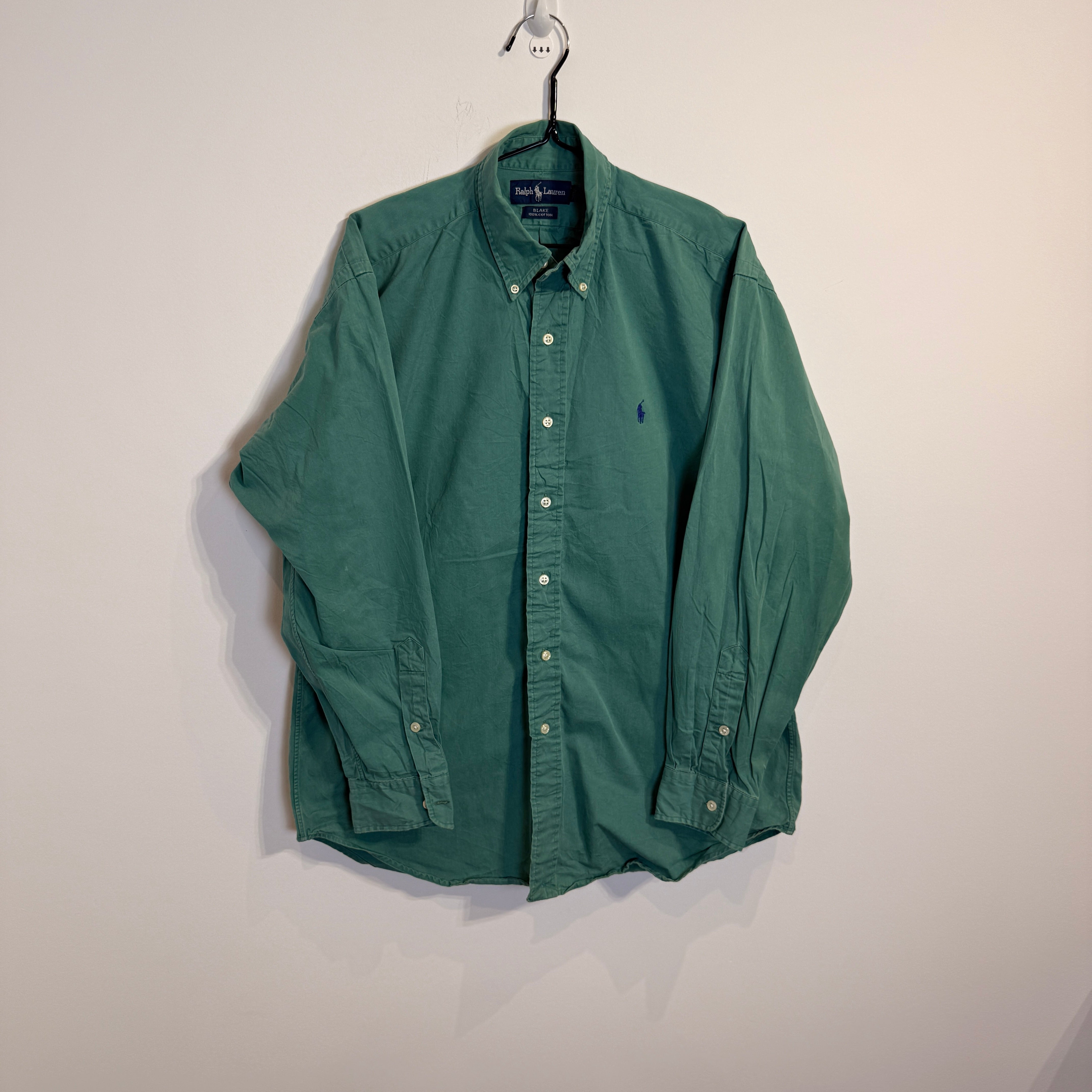 Ralph Lauren Men’s Blake Fit Green Cotton Shirt – P666