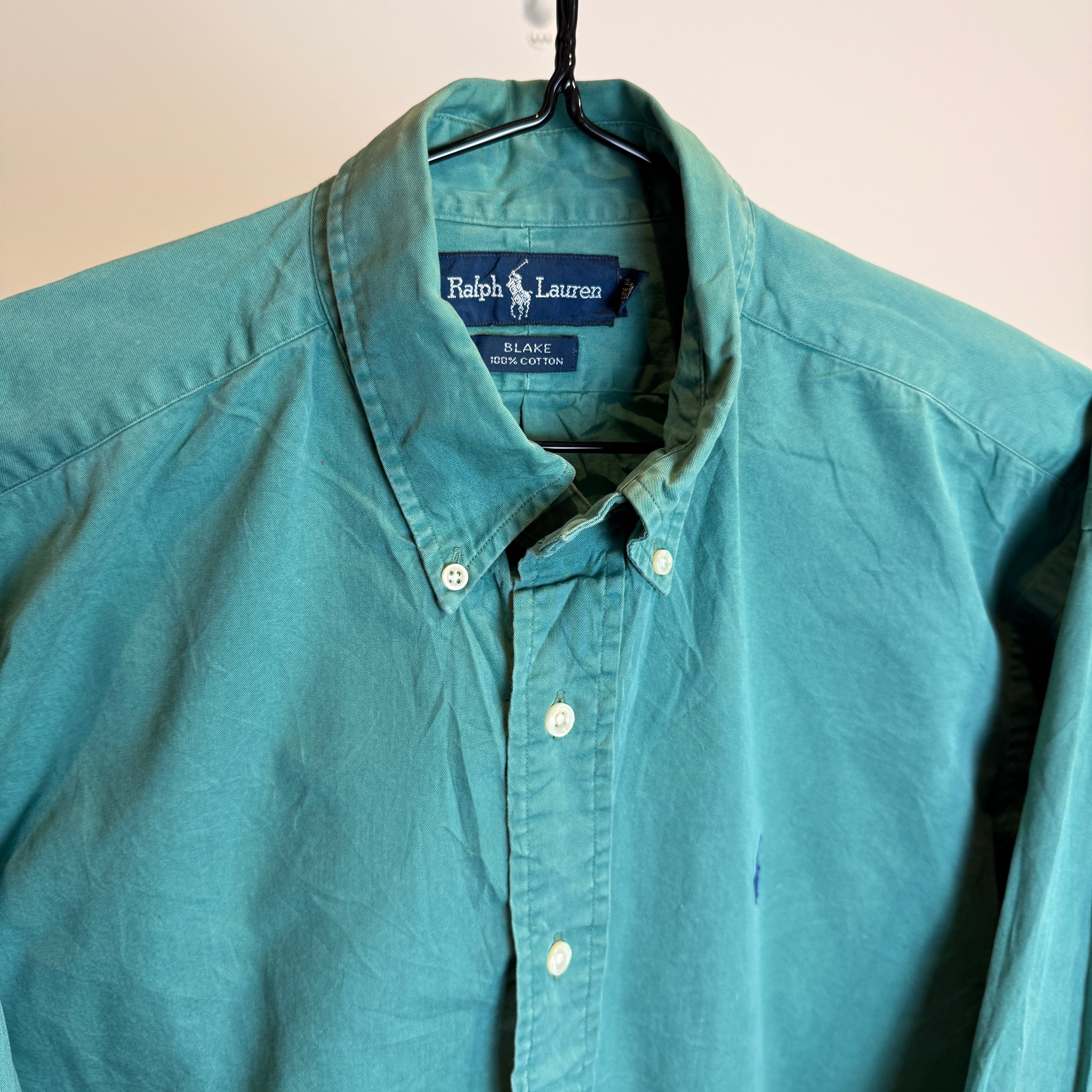 Ralph Lauren Men’s Blake Fit Green Cotton Shirt – P666