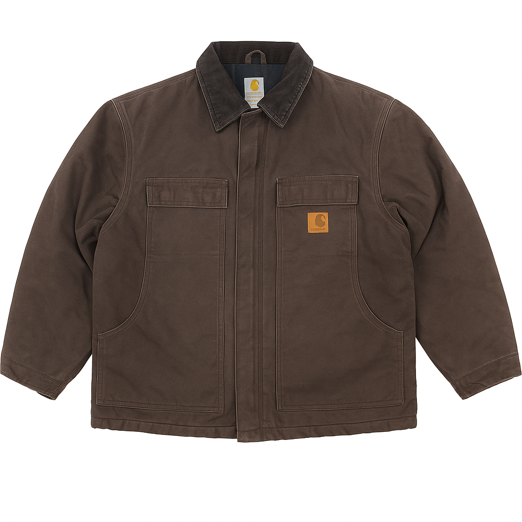 Carhartt vintage canvas work jacket brown
