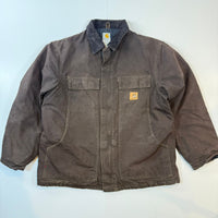 Carhartt vintage canvas work jacket brown