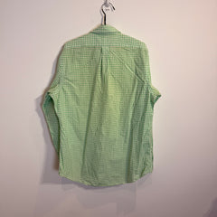Ralph Lauren Men’s Green Grid Pattern Oxford Shirt – P675
