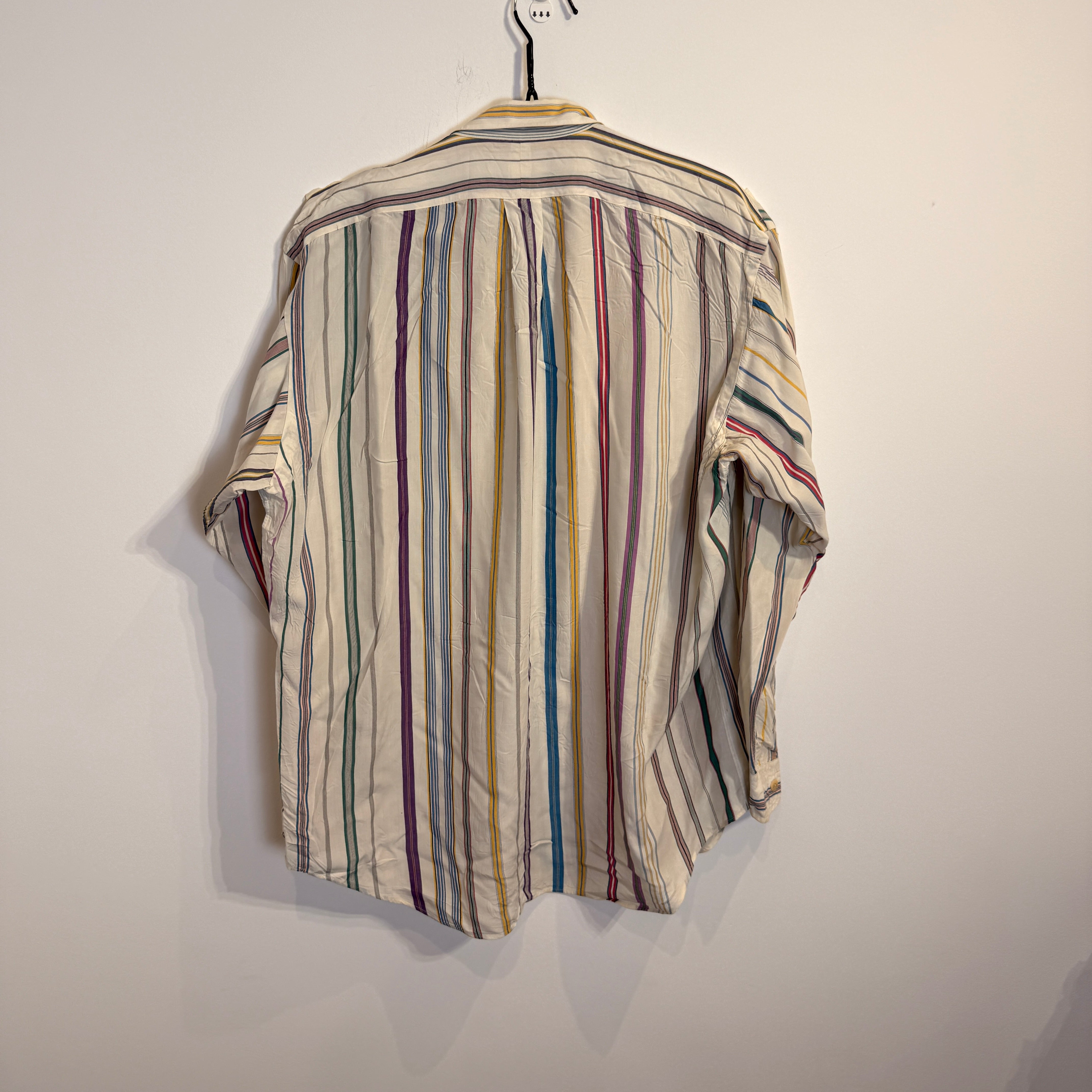 Ralph Lauren Men’s Retro Multicolor Striped Oxford Shirt – P676