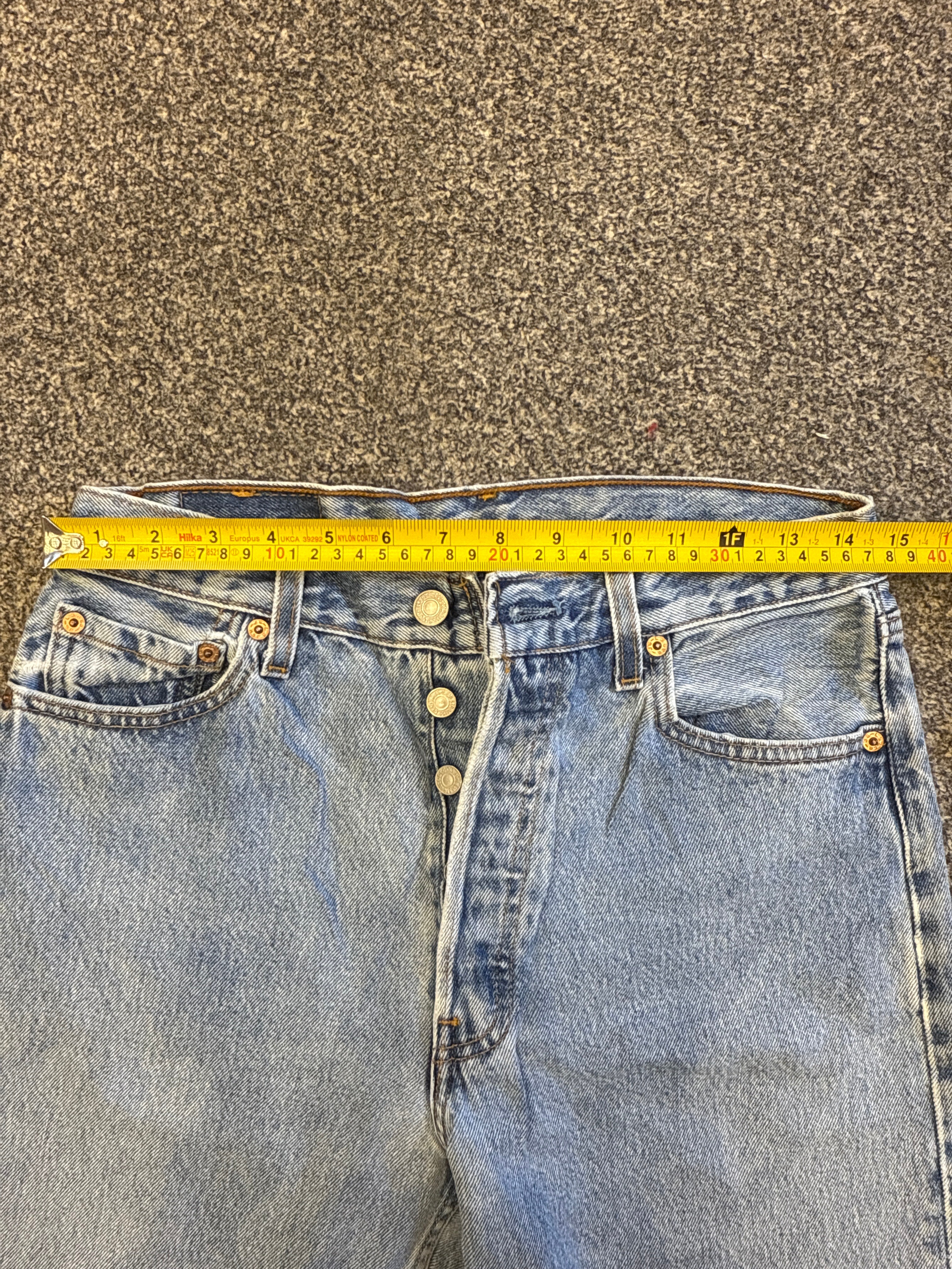 Rare Vintage Levi's 501 XX, USA Made Denim Jeans - Faded Light Blue - W30 L30