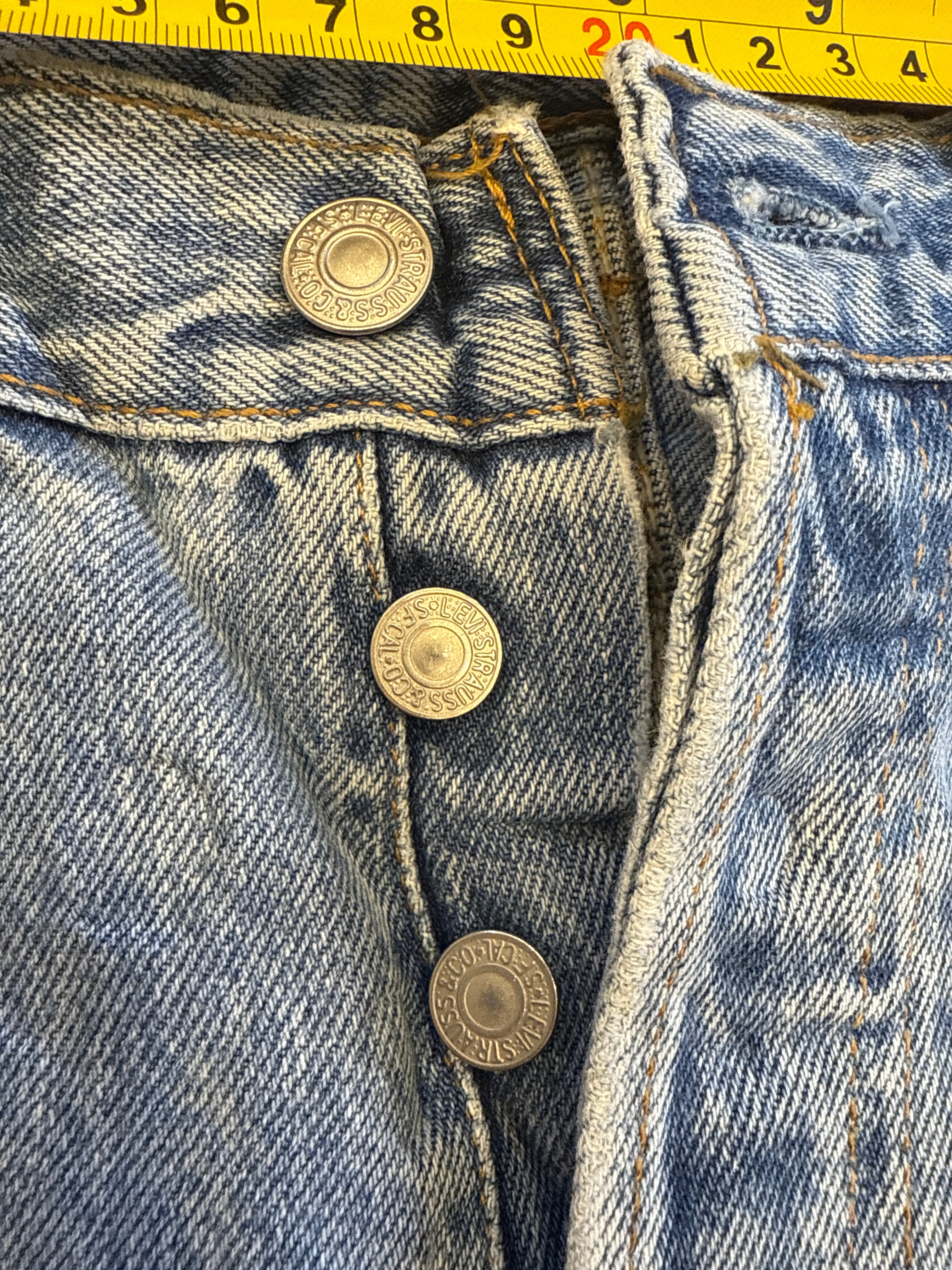 Rare Vintage Levi's 501 XX, USA Made Denim Jeans - Faded Light Blue - W30 L30