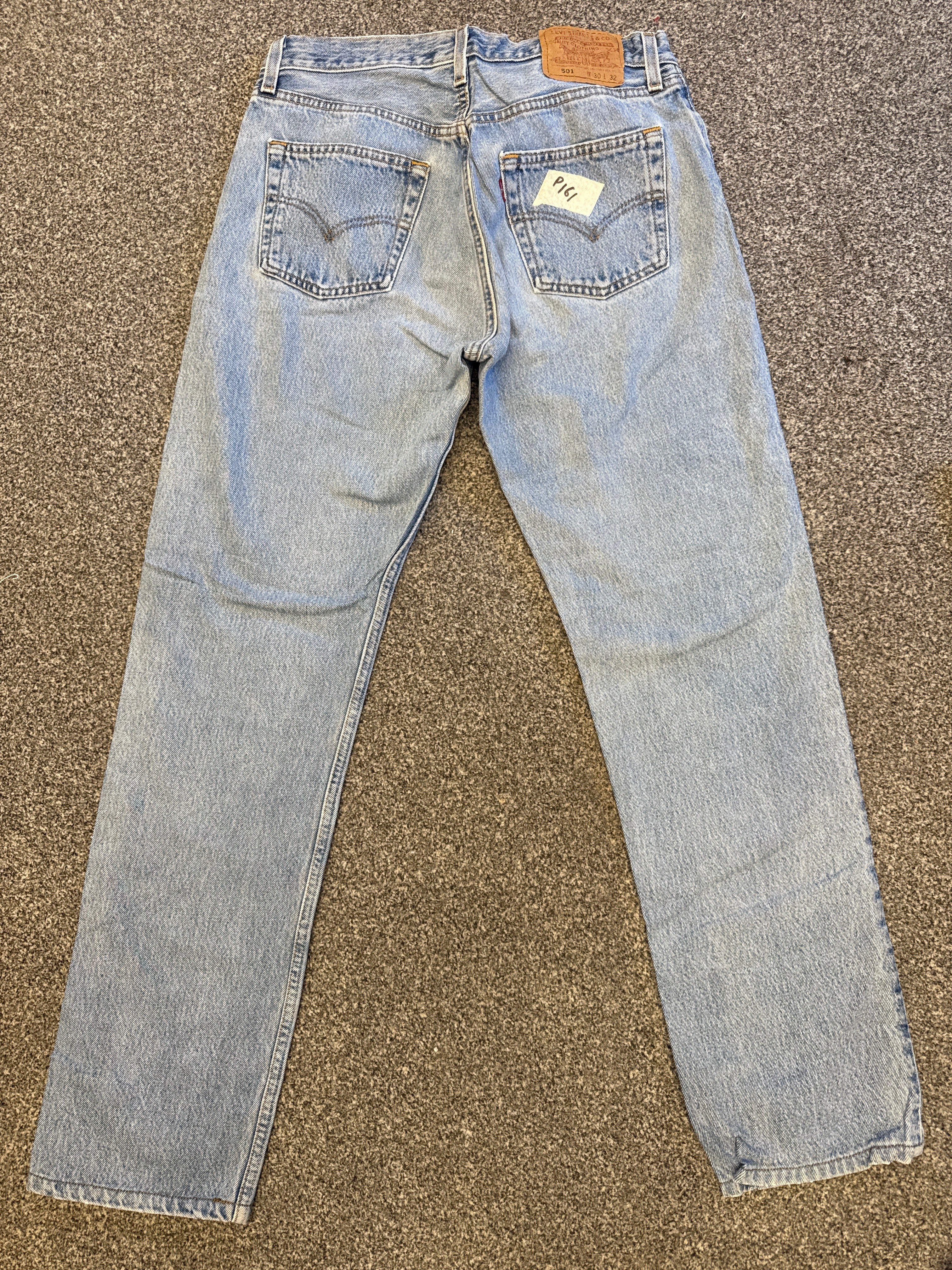 Rare Vintage Levi's 501 XX, USA Made Denim Jeans - Faded Light Blue - W30 L30