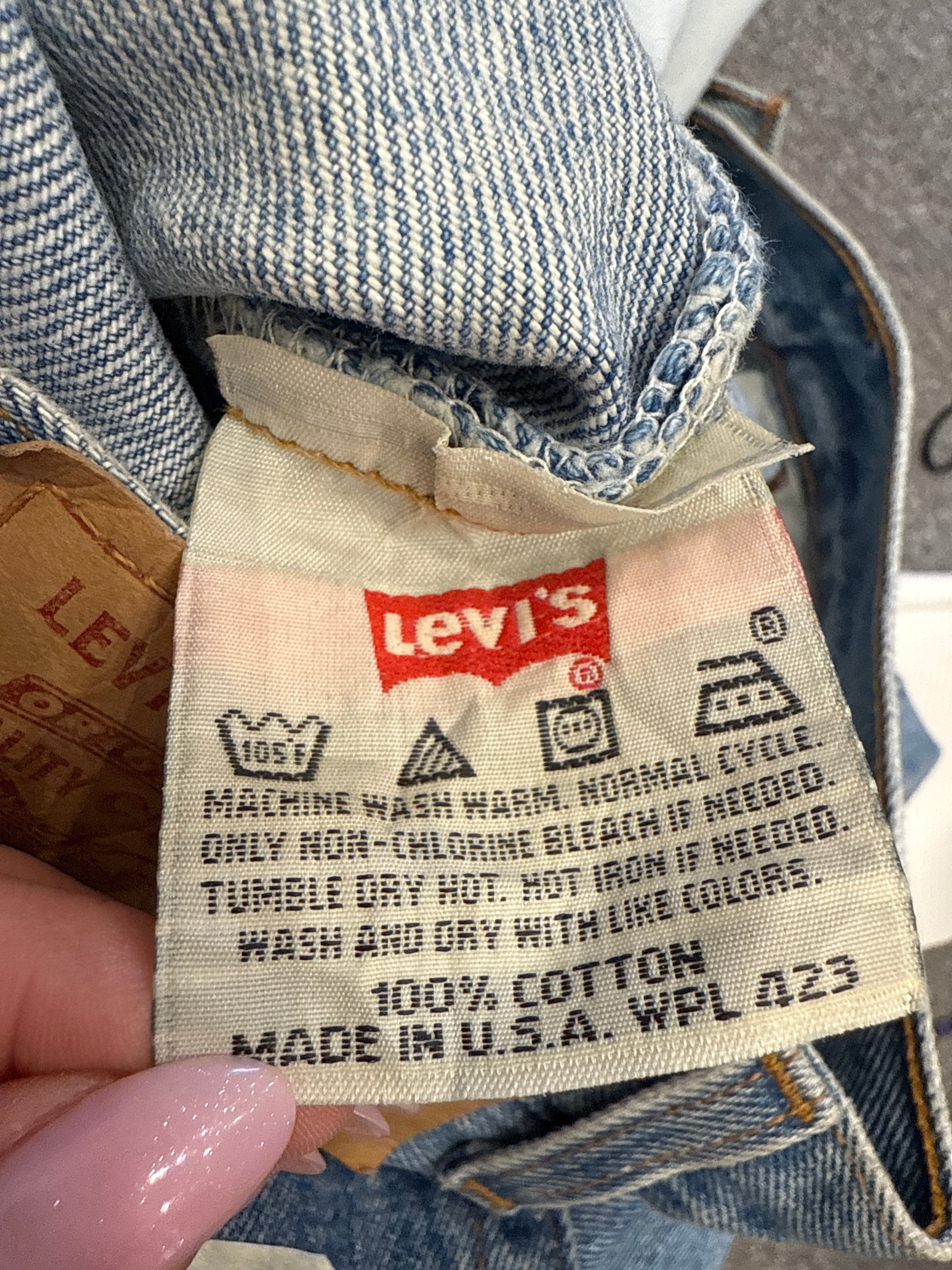 Vintage Levi's 501 XX, USA Made Denim Jeans - W33 L34