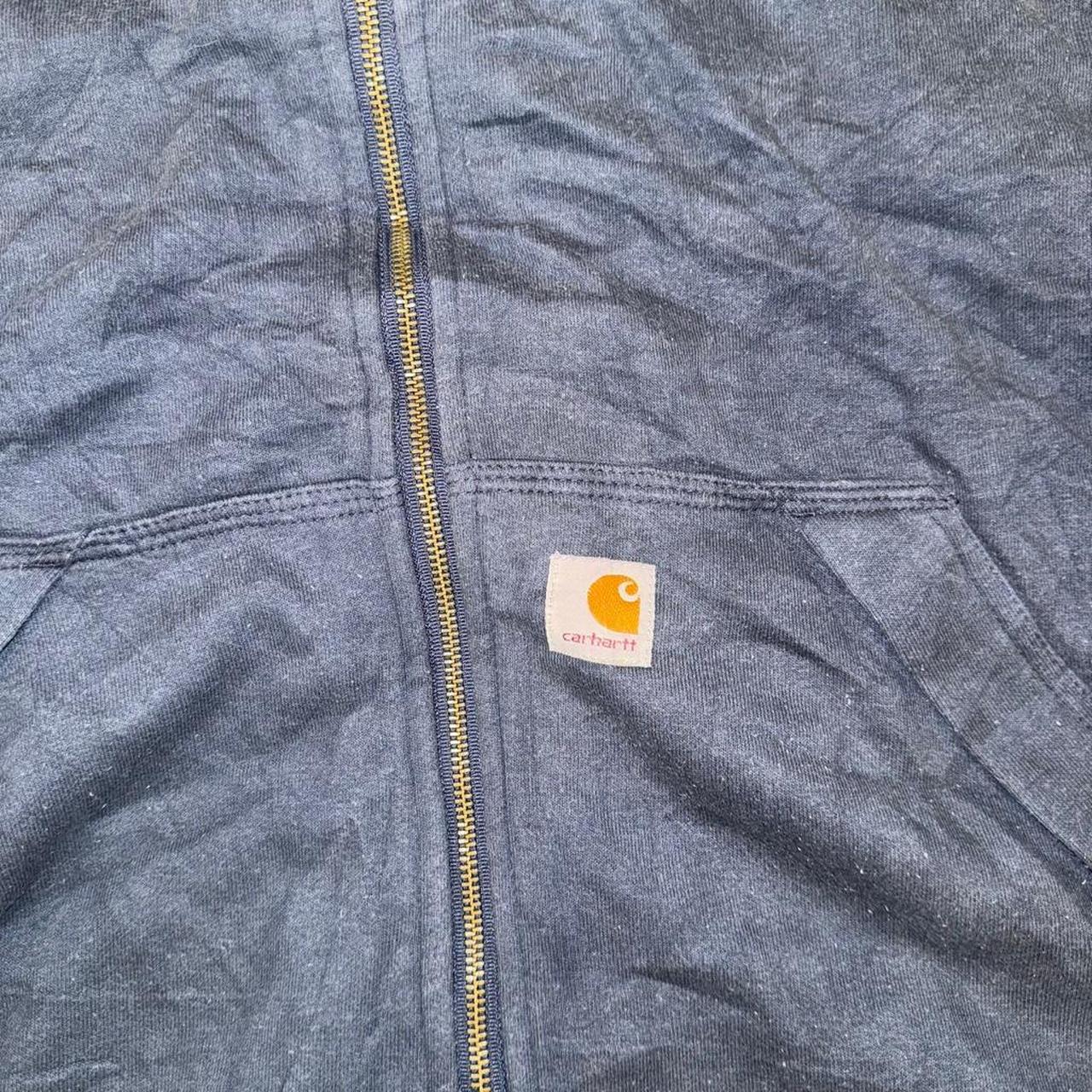 Carhartt Navy Zip-Up Rain Defender Hoodie