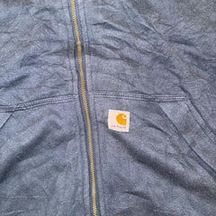 Carhartt Navy Zip-Up Rain Defender Hoodie