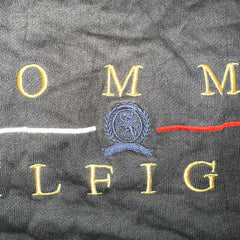 Tommy Hilfiger Black Embroidered Crewneck Sweatshirt