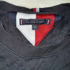 Tommy Hilfiger Black Embroidered Crewneck Sweatshirt