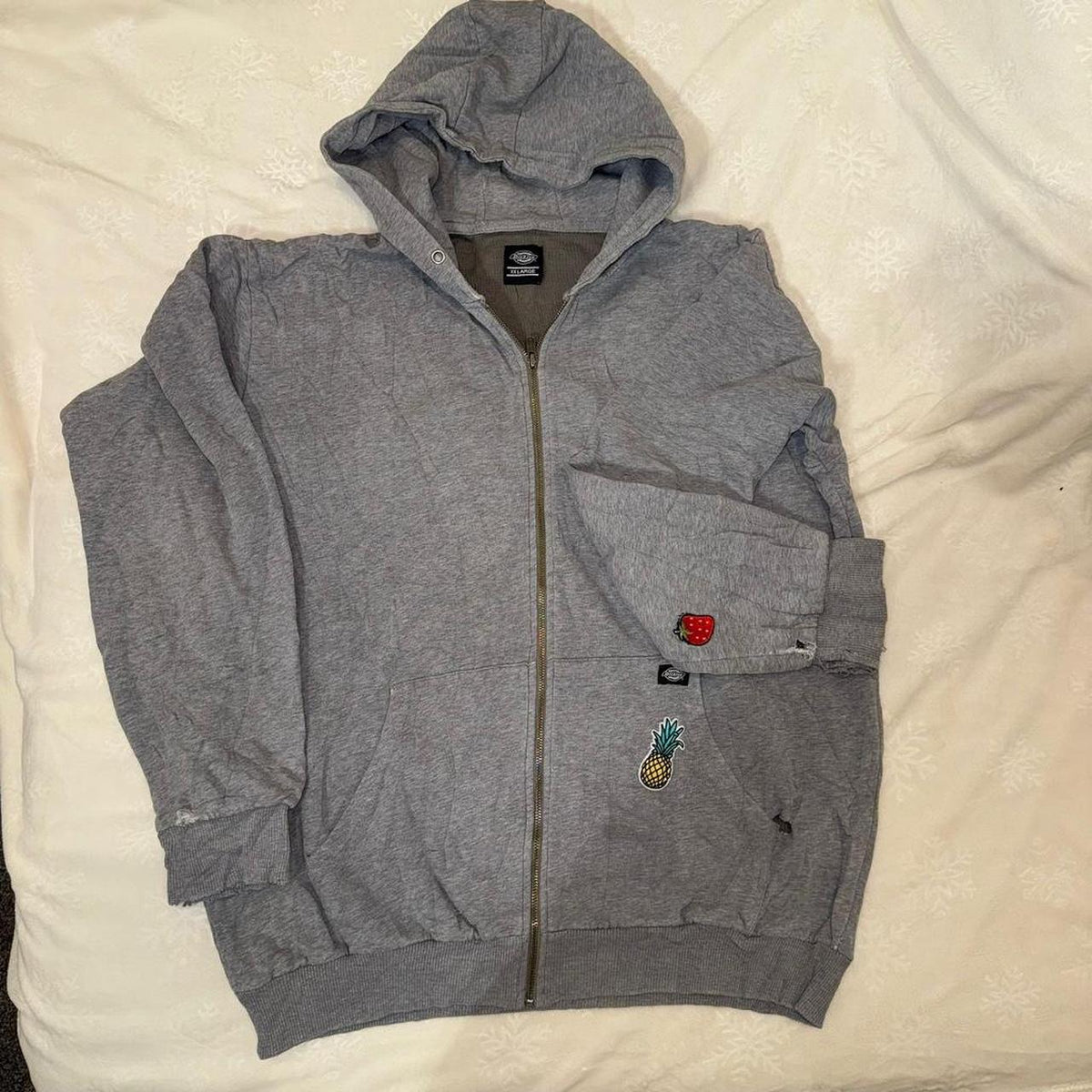 Dickies Men's Grey Hoodie