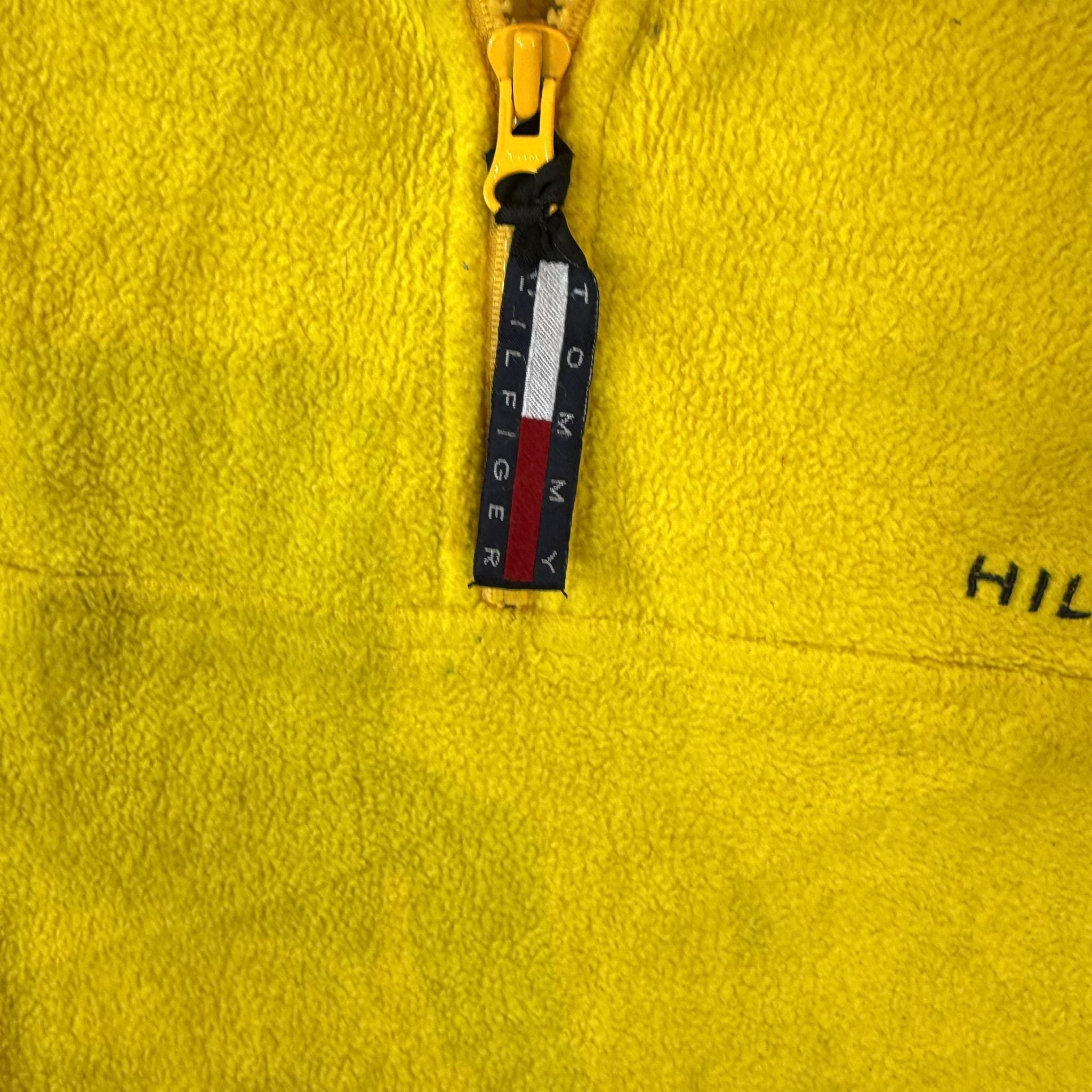 Tommy Hilfiger yellow fleece quarter zip