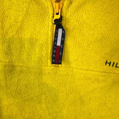Tommy Hilfiger yellow fleece quarter zip