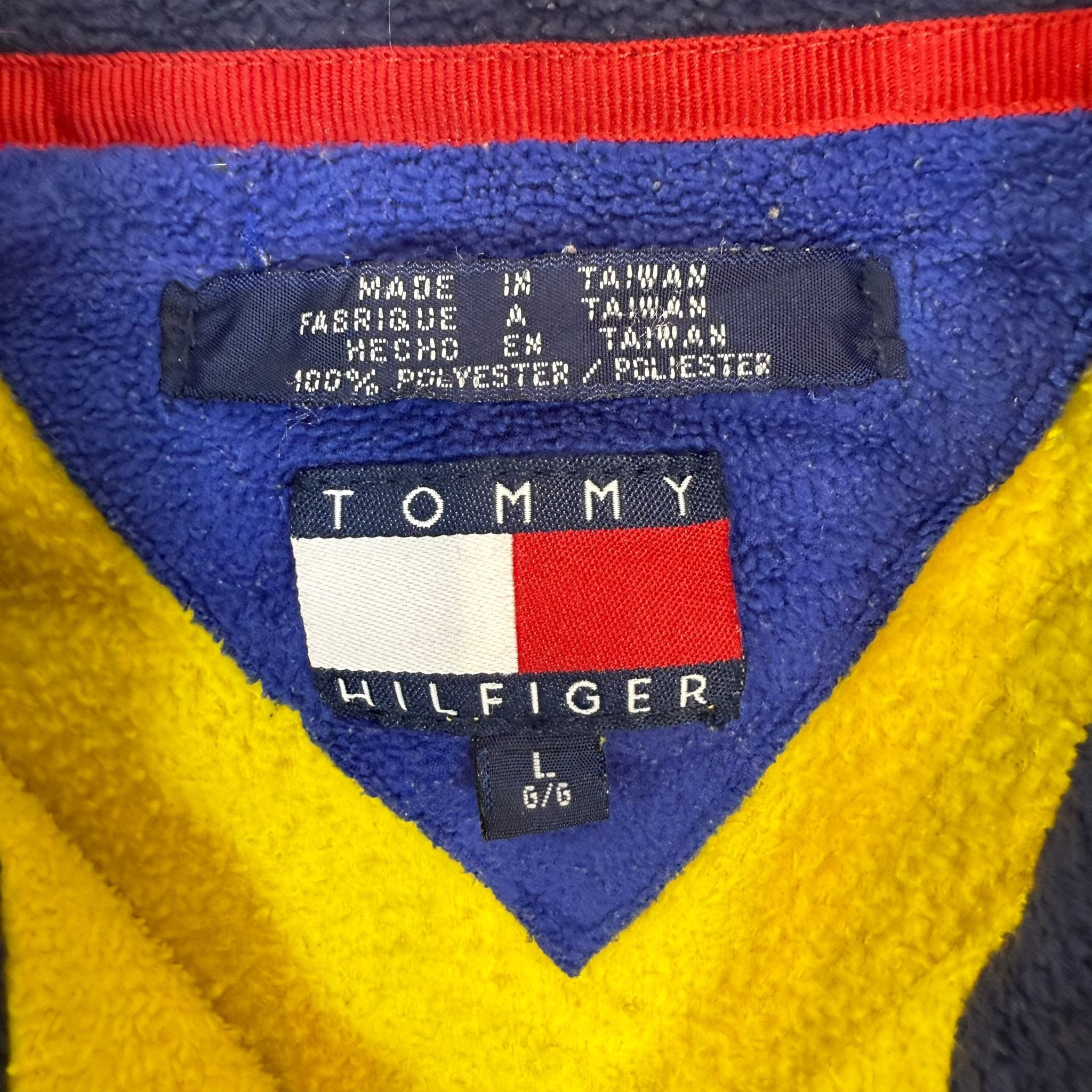 Tommy Hilfiger yellow fleece quarter zip
