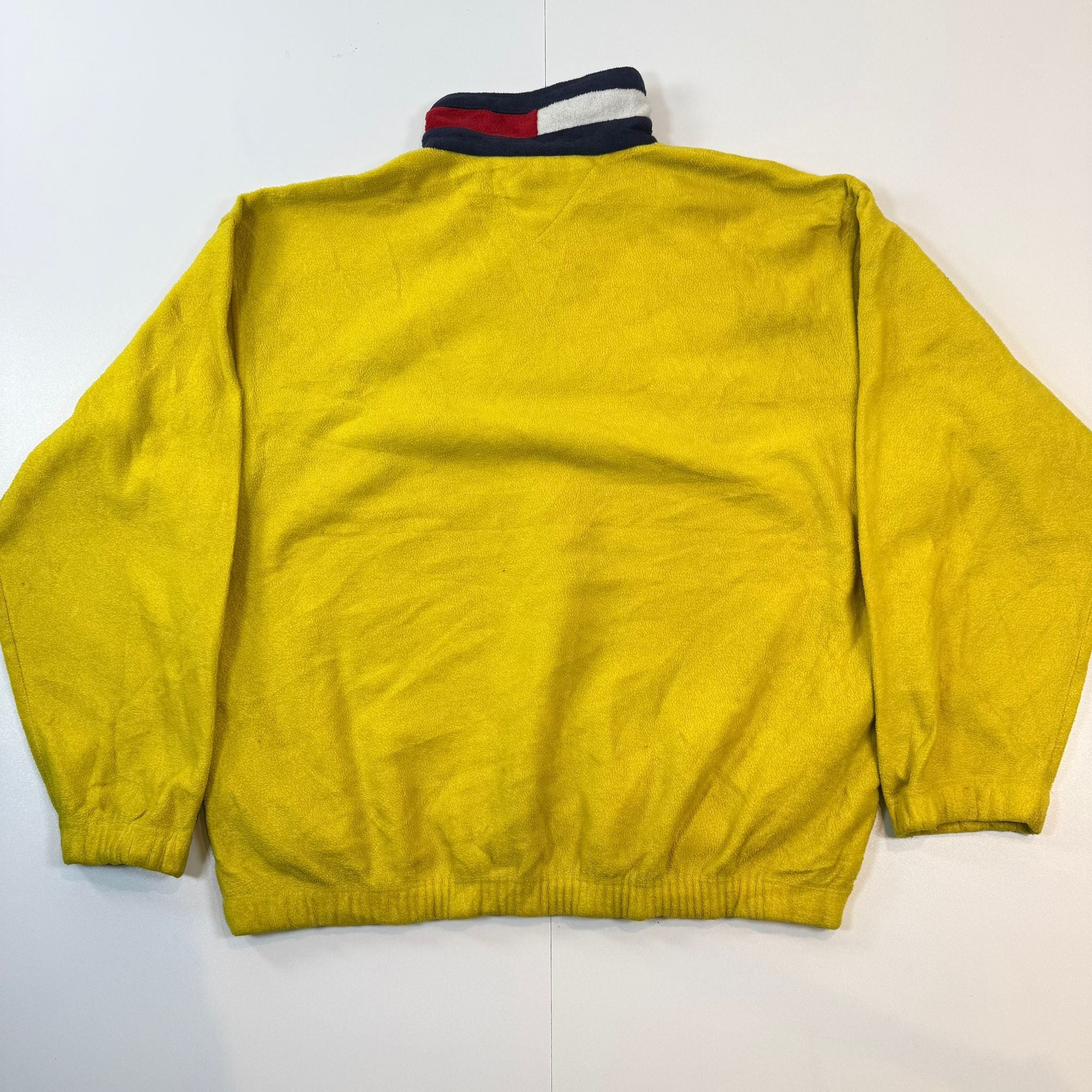 Tommy Hilfiger yellow fleece quarter zip