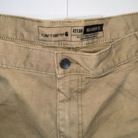 Carhartt Relaxed Fit Canvas Work Shorts Tan W42 L30