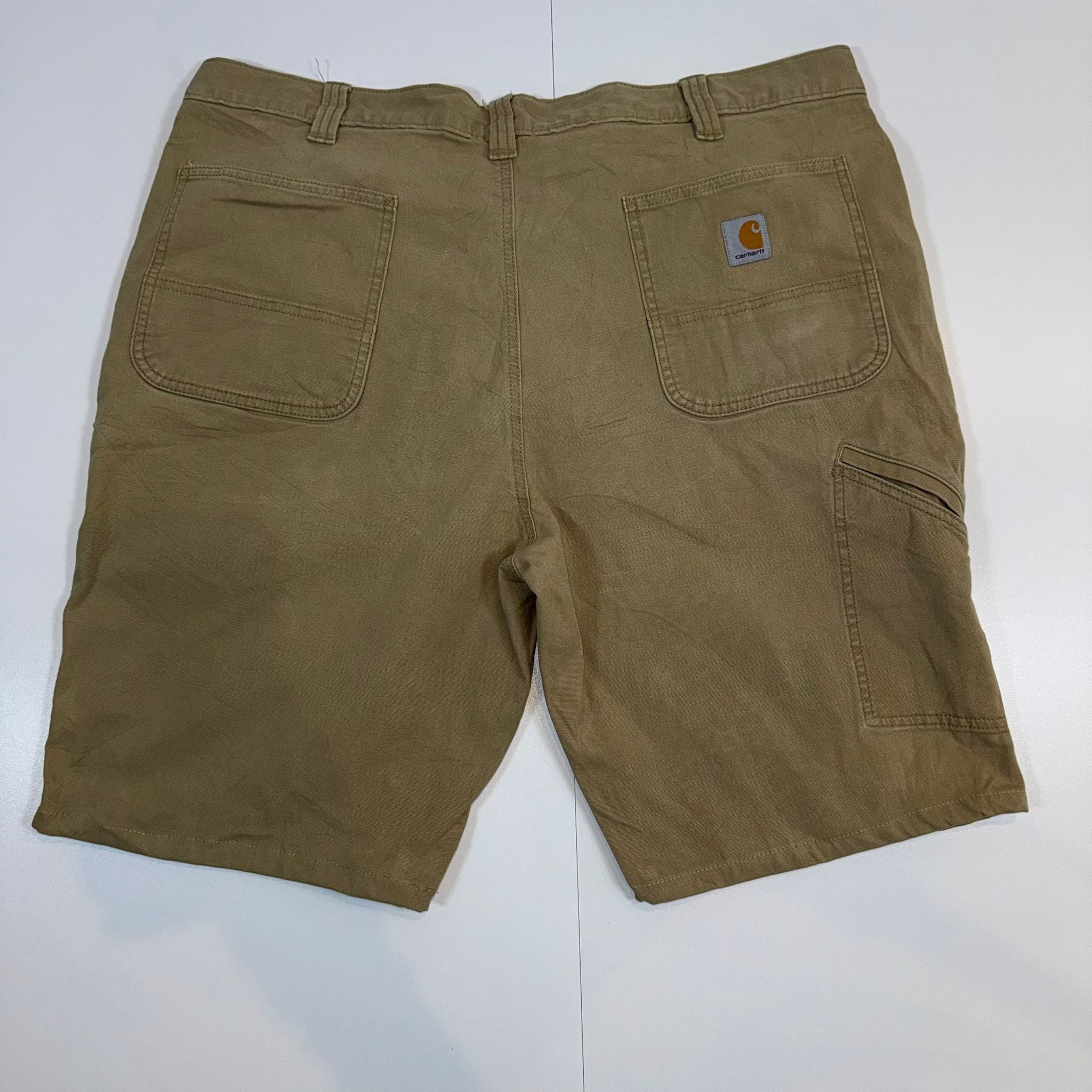 Carhartt Relaxed Fit Canvas Work Shorts Tan W42 L30
