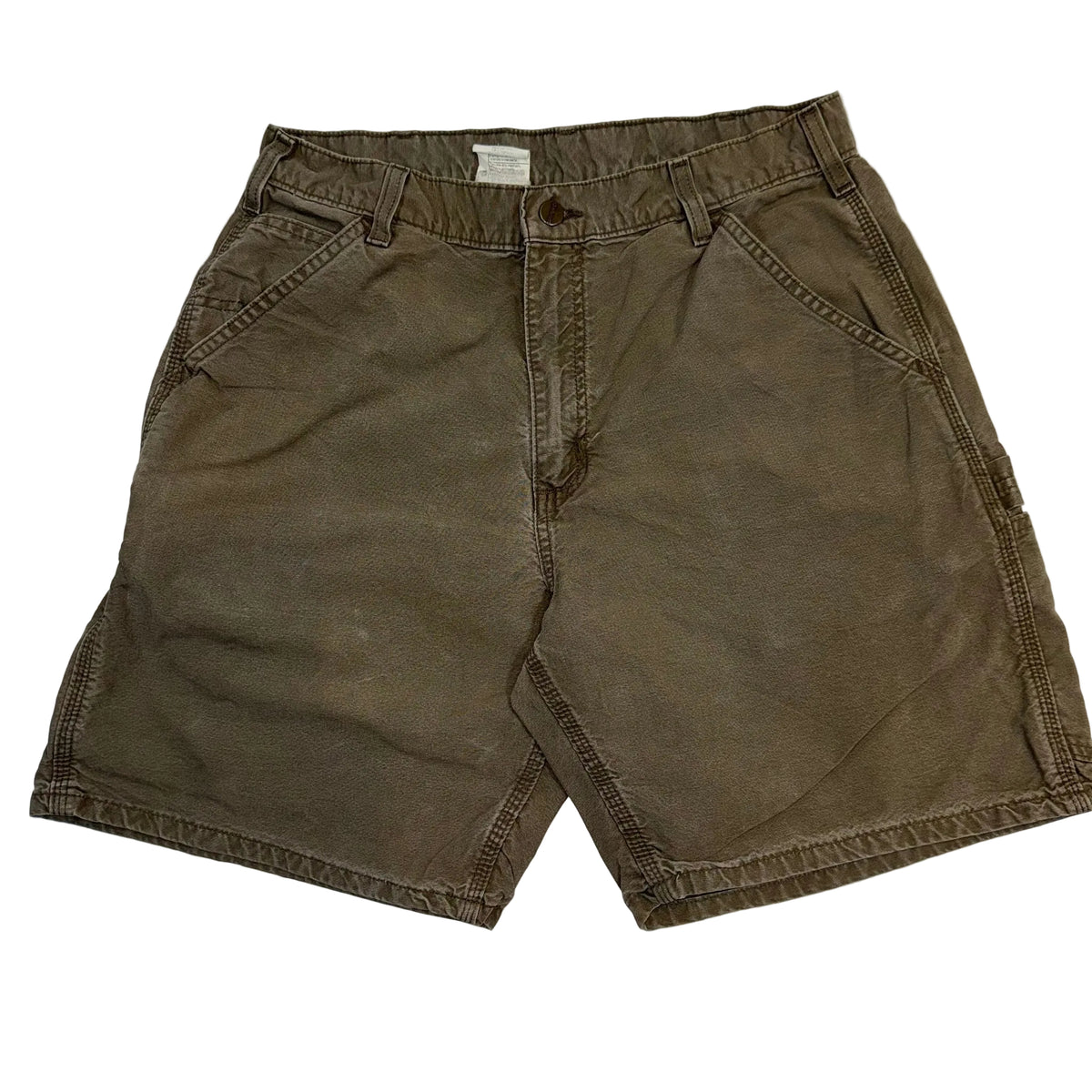 Beige Carhartt shorts with carpenter hook