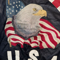 Vintage American Flag Leather Jacket