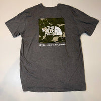 The North Face Camo Box Logo Grey T-Shirt L