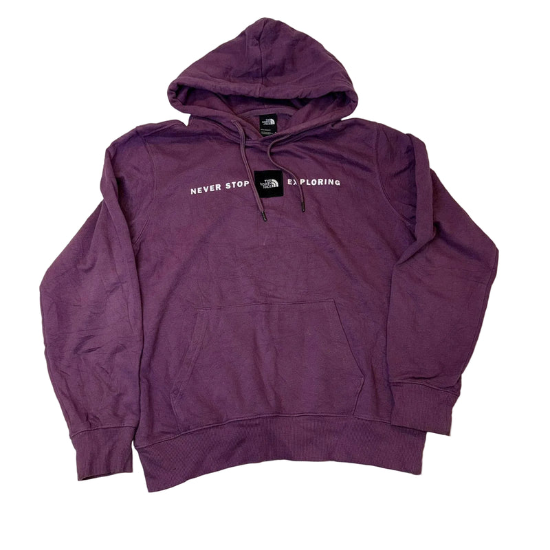 The North Face Purple Hoodie 'Never Stop Exploring'