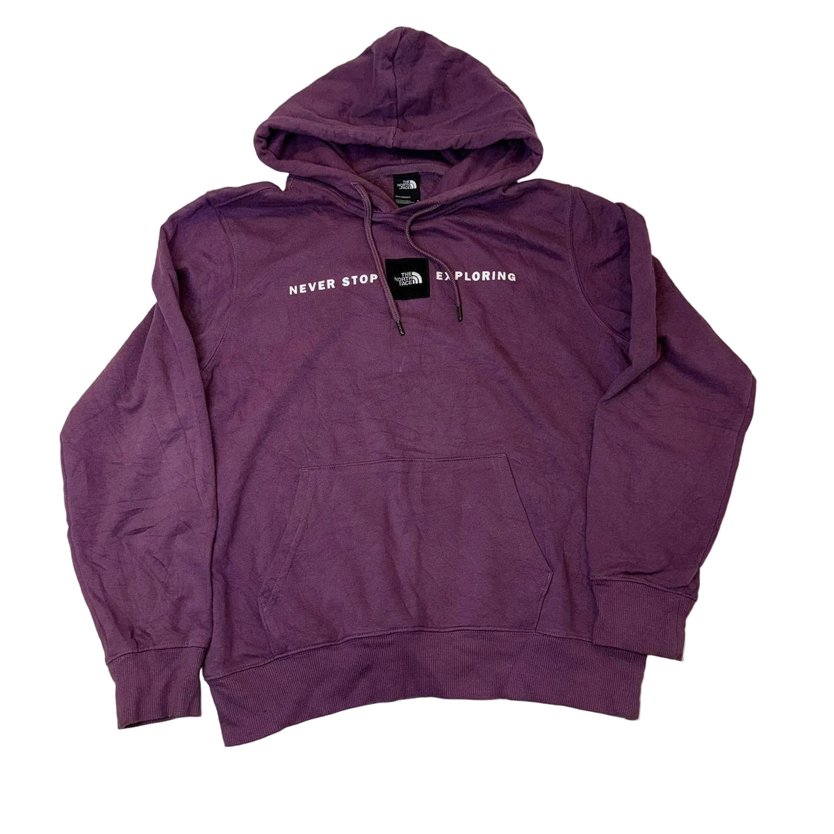 The North Face Purple Hoodie 'Never Stop Exploring'