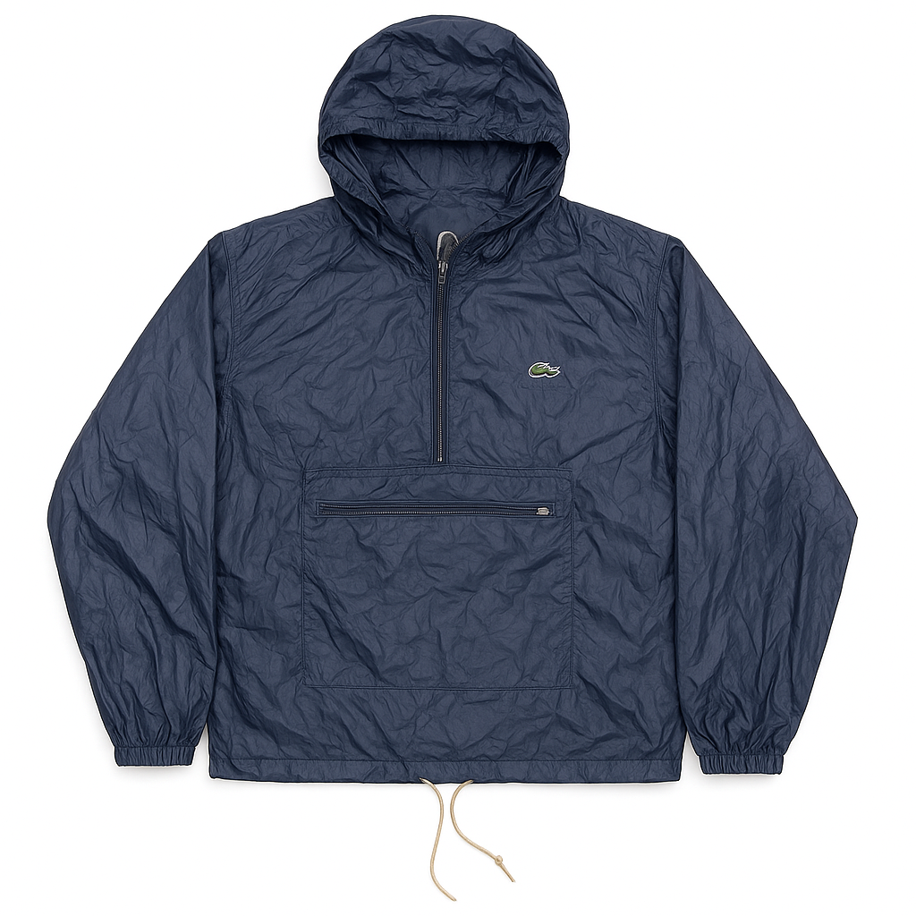 Lacoste navy jacket with hood