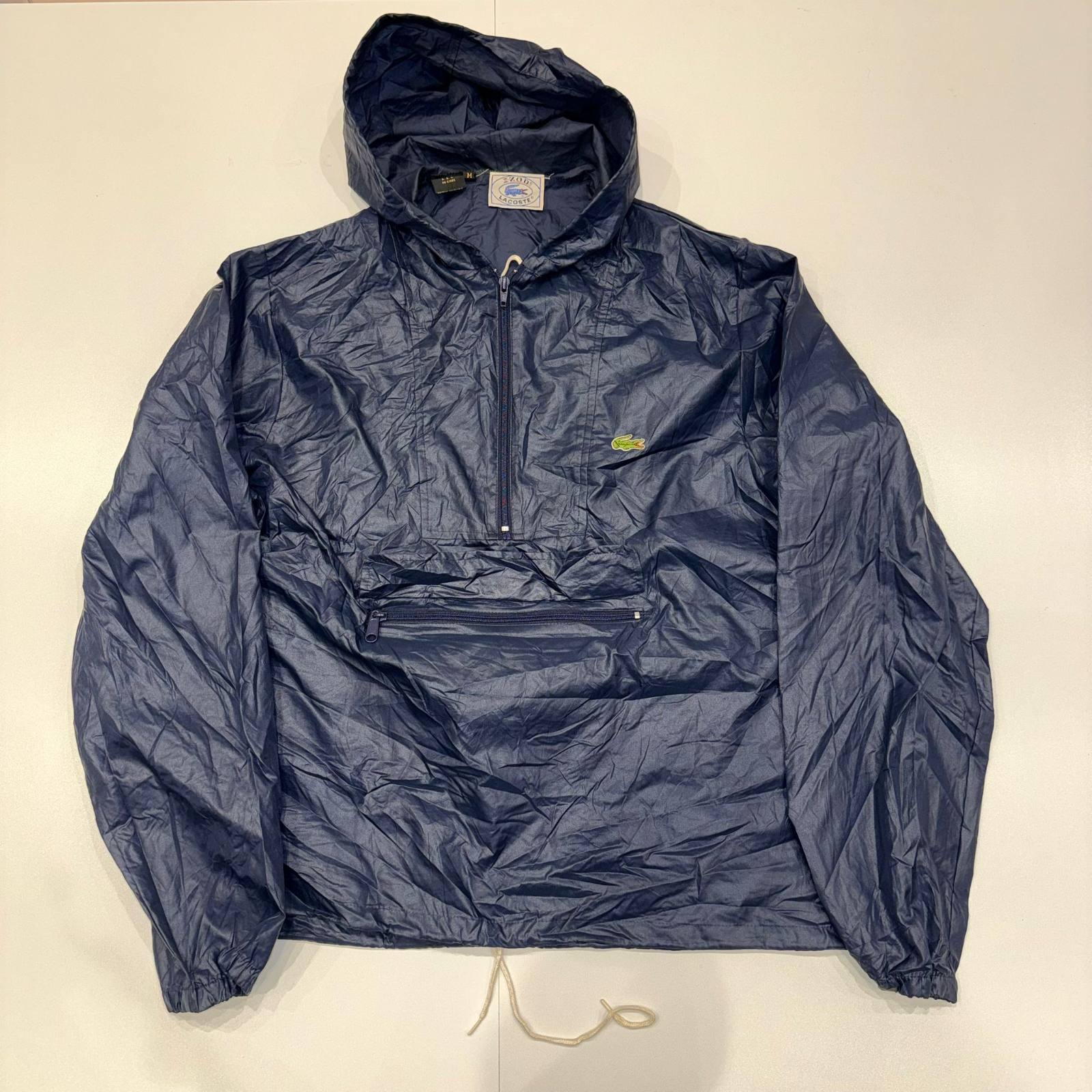 Lacoste navy jacket with hood