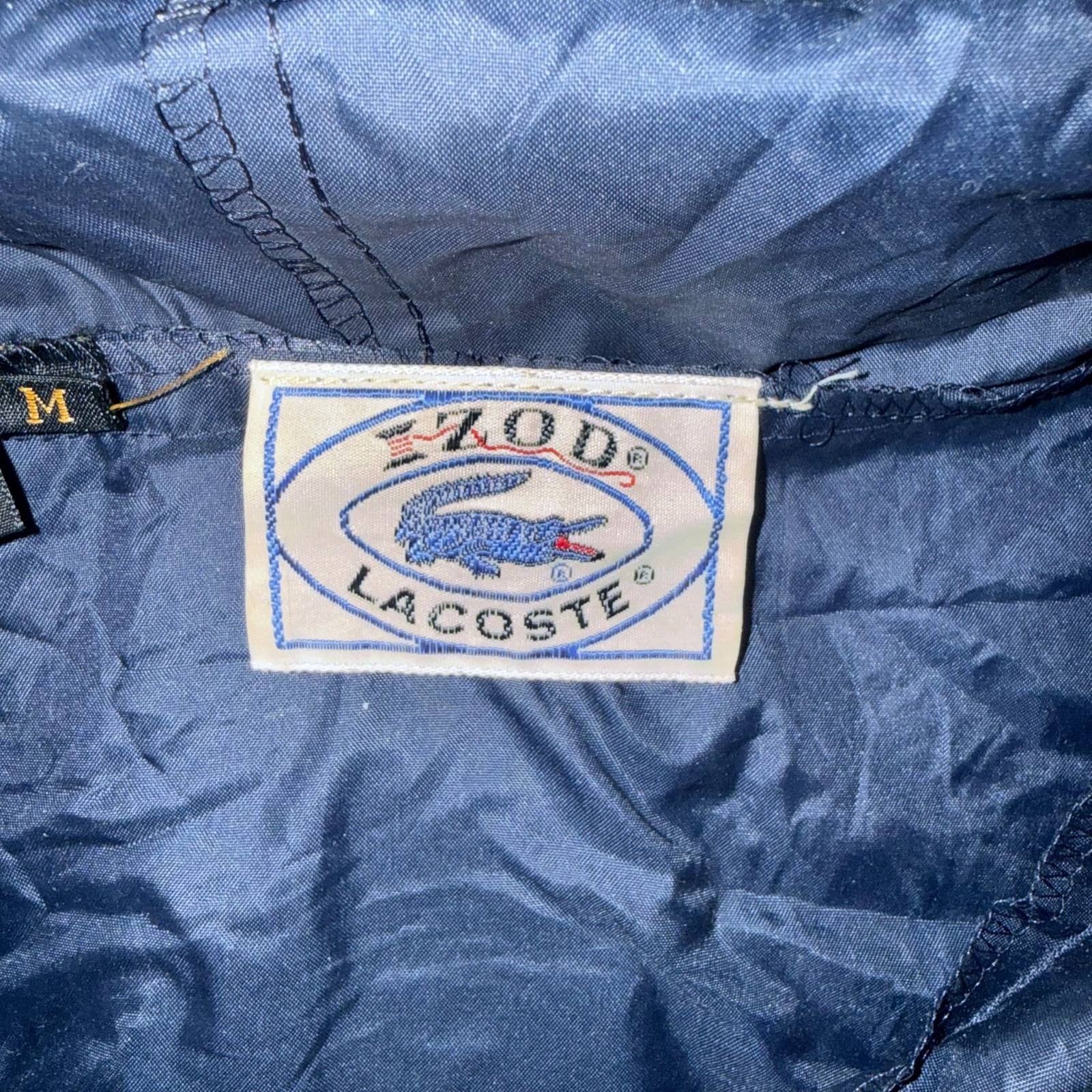 Lacoste navy jacket with hood