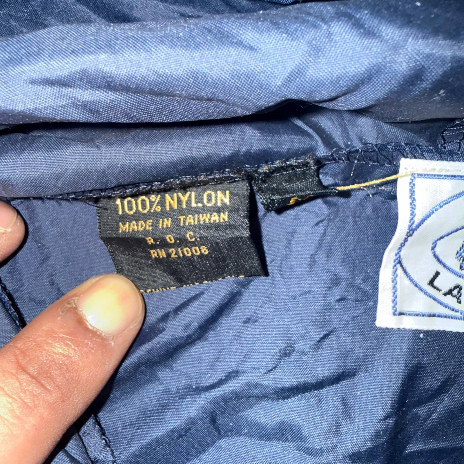 Lacoste navy jacket with hood