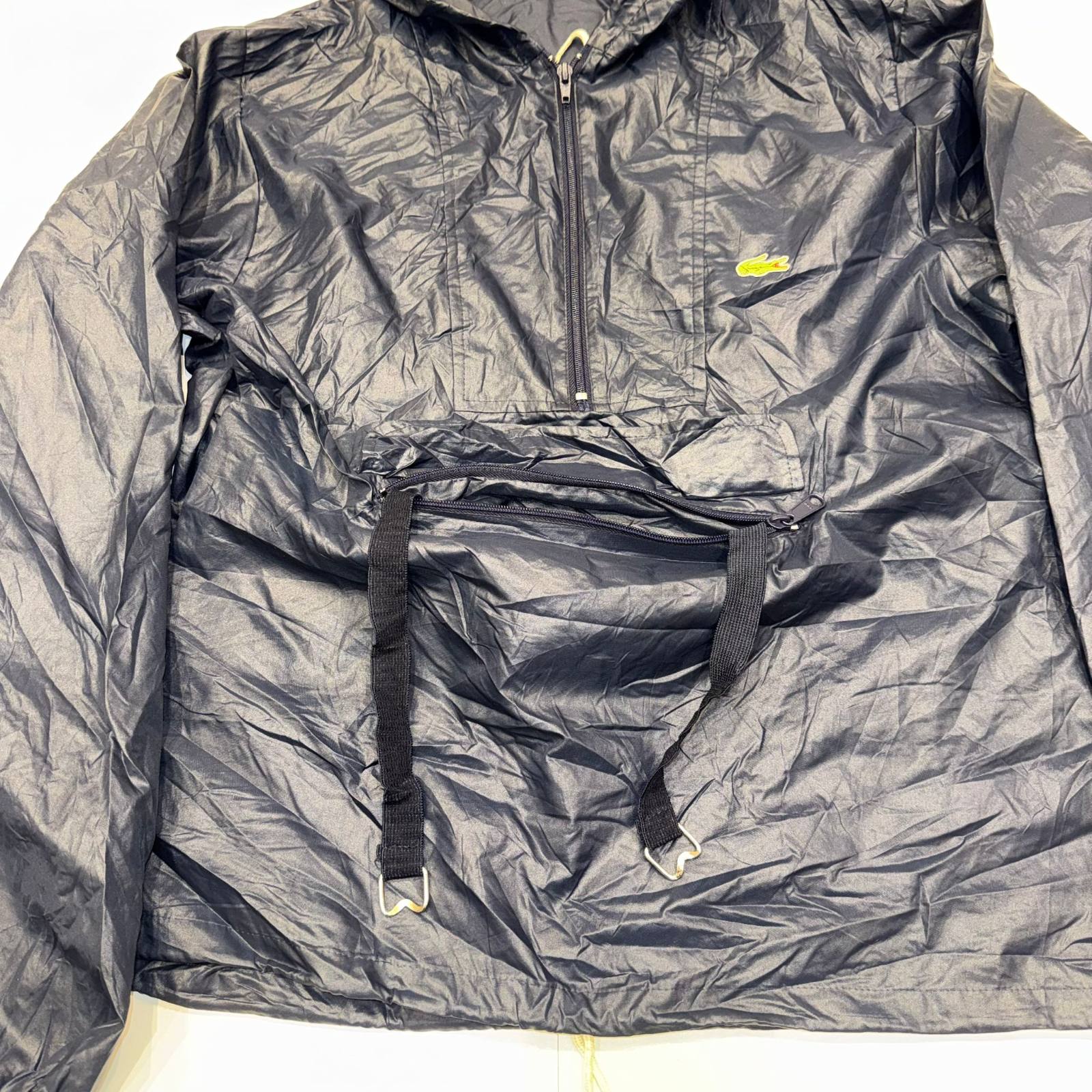 Lacoste navy jacket with hood