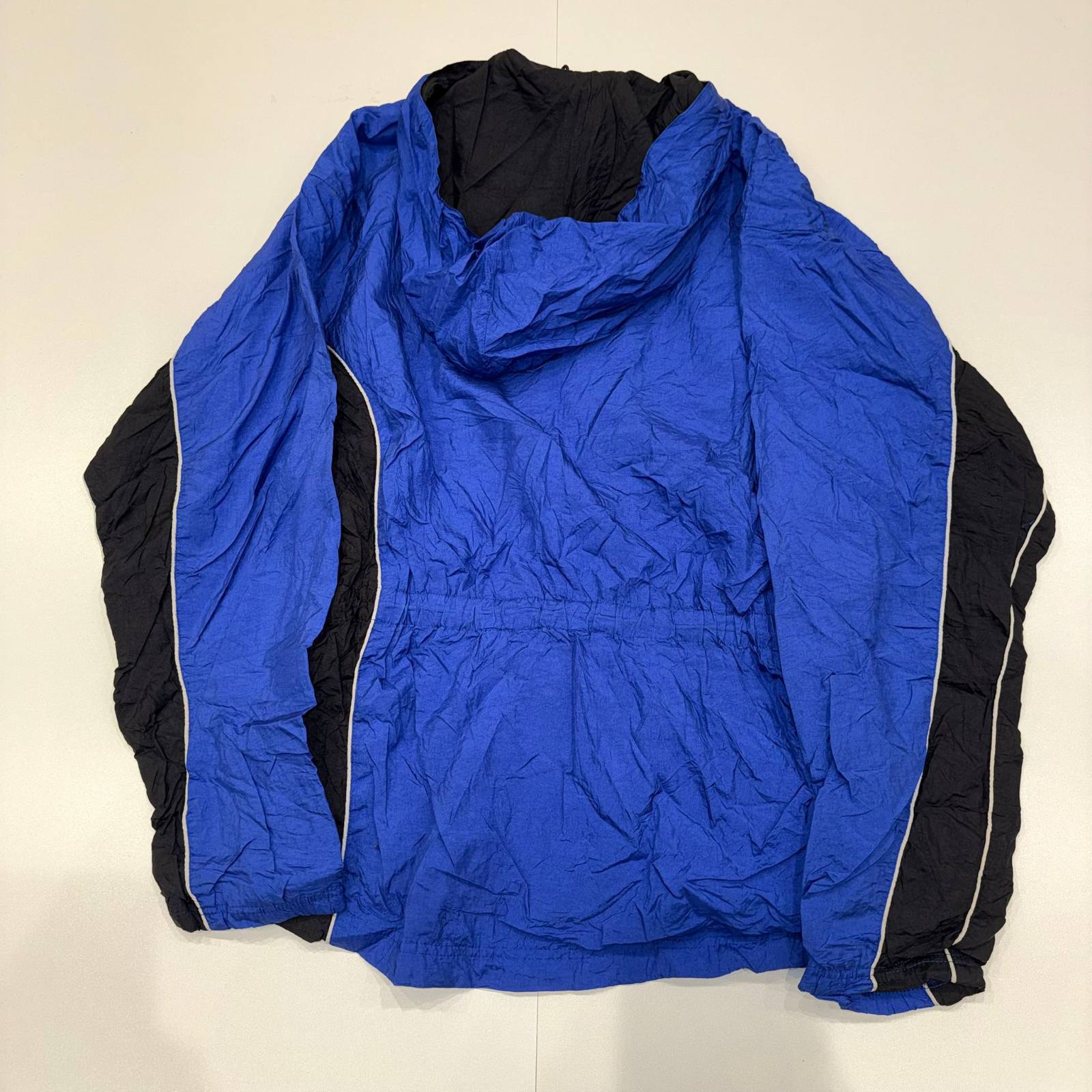 Adidas Blue Vintage Hooded Windbreaker
