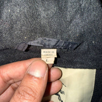 Burberry black padded vest with fleece collar