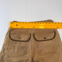 Carhartt Two-Tone Double Front Dungaree Trousers – Khaki/Brown – Size 38x30