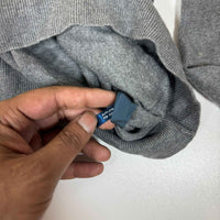 Polo Ralph Lauren V-Neck Jumper Grey Pima Cotton Mens Size L