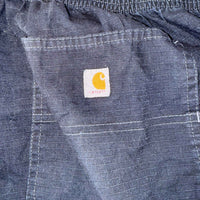Carhartt Cargo Capri Trousers Navy Blue Utility Workwear Cropped Pants W34 W36