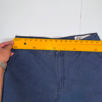 Carhartt Dungaree Fit Carpenter Trousers Navy Blue Size 34