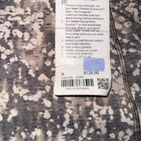 Lululemon Invigorate HR Tight 25 Leggings Grey Print Size 8